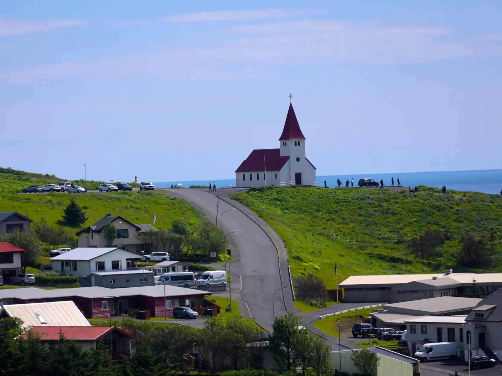 View,Of,The,Church,In,The,Small,Community,Of,Vík