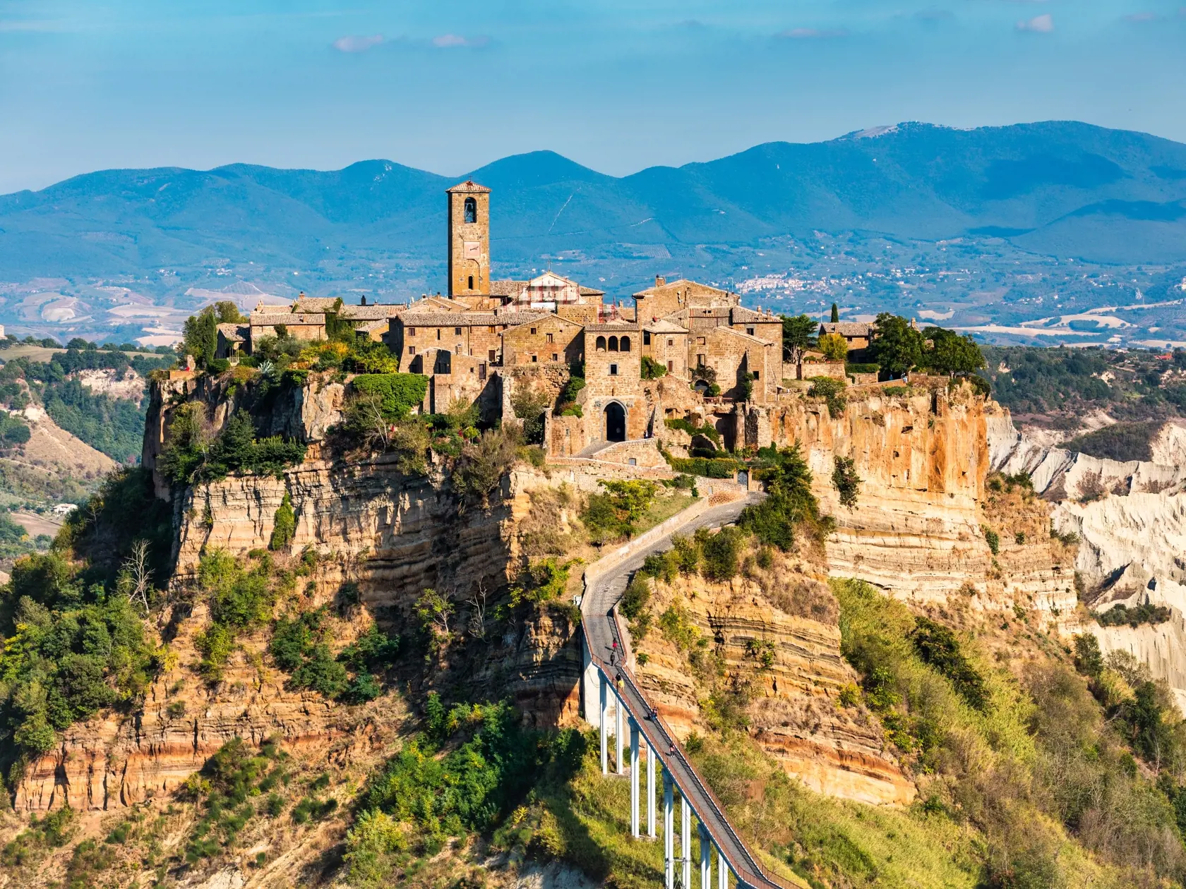The,Famous,Civita,Di,Bagnoregio,On,A,Sunny,Day.,Province