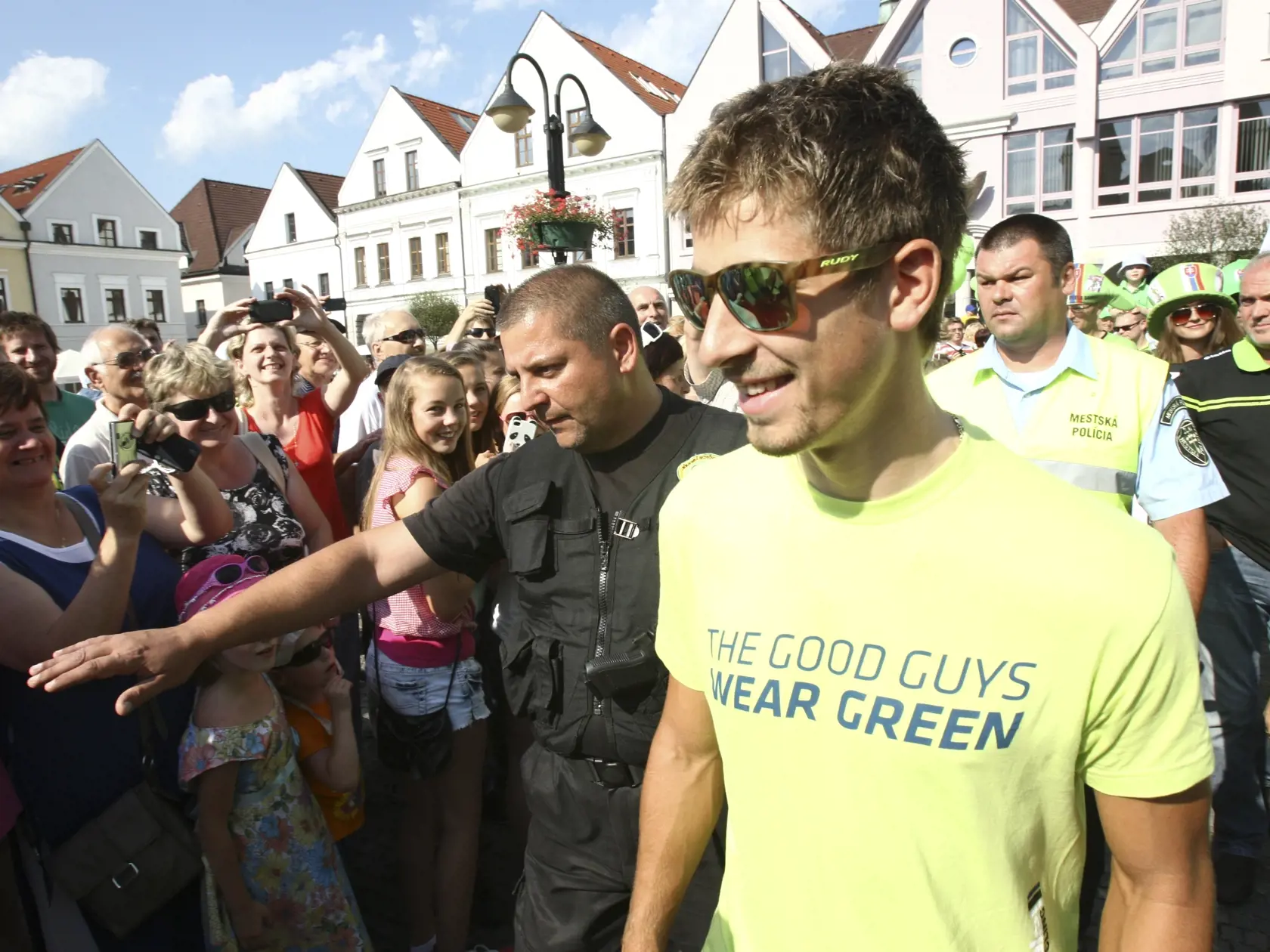 Návrat Petra Sagana z triumfu na Tour de France do rodnej Žiliny