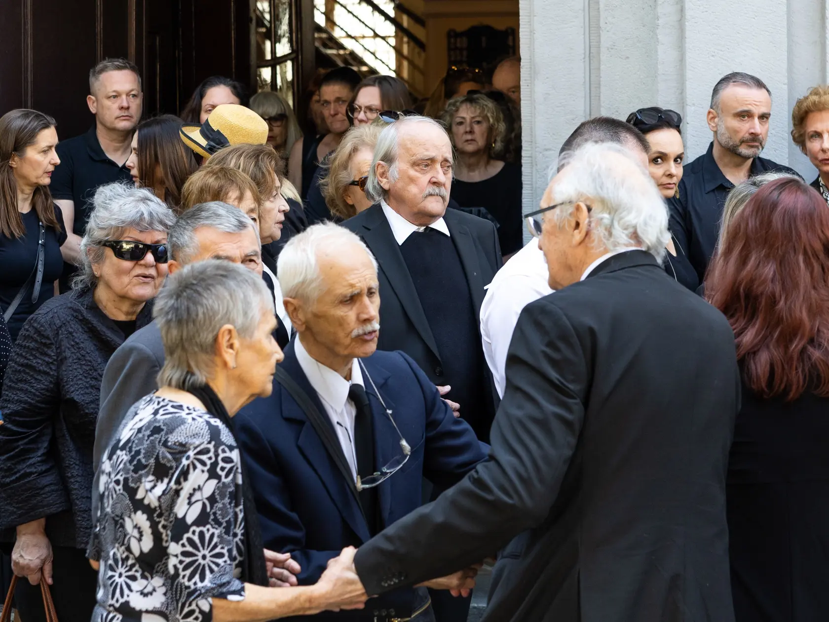 Rozlúčka s Danielou Kovárovou, manželkou herca Františka Kovára. 