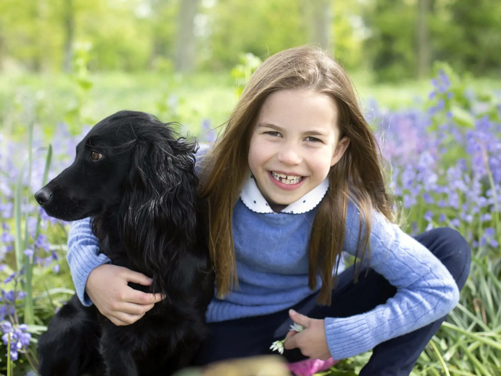 Princezná Charlotte na portrétoch k jej 7. narodeninám.