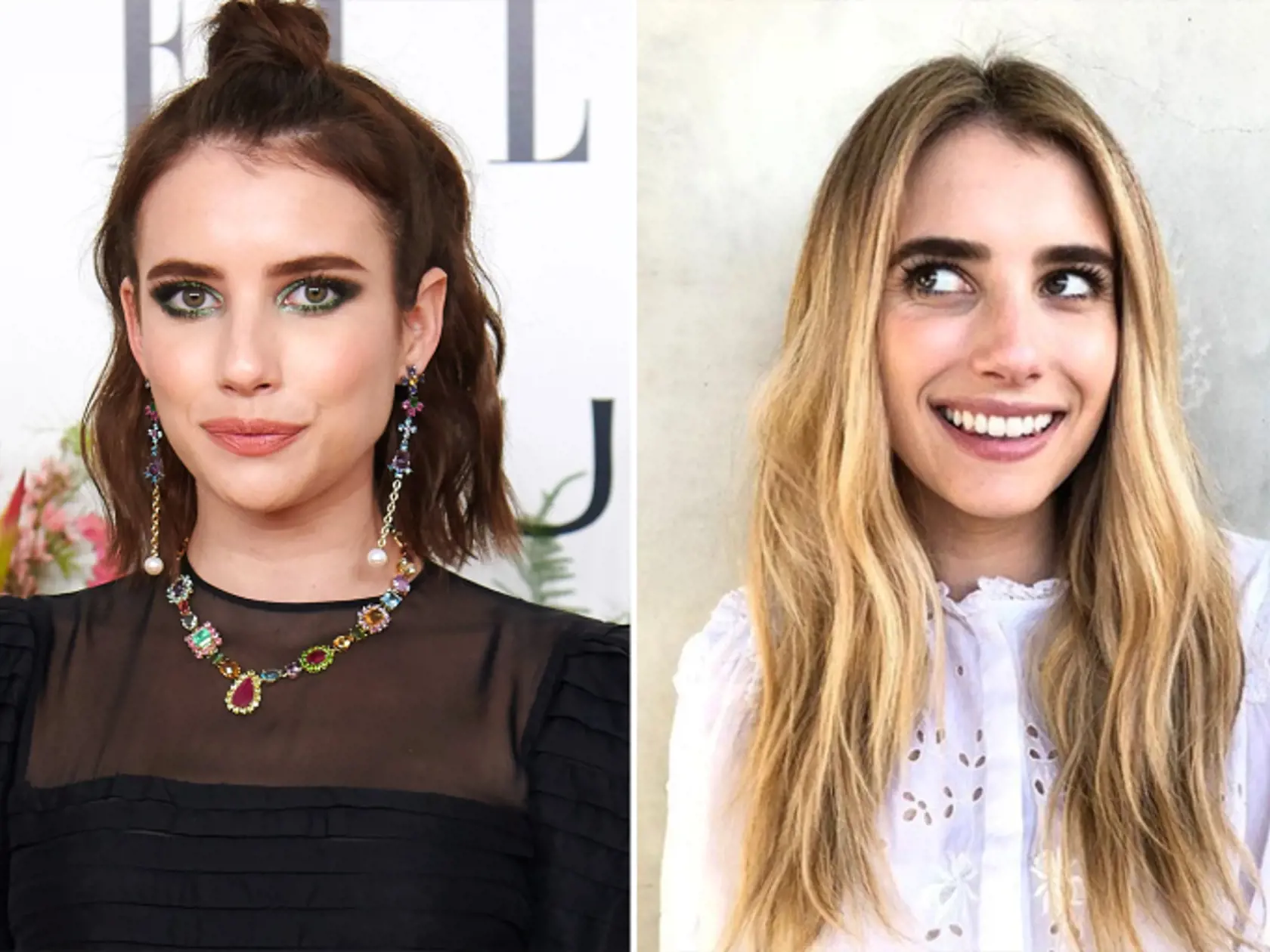 Emma Roberts v spoločnosti a v civile.