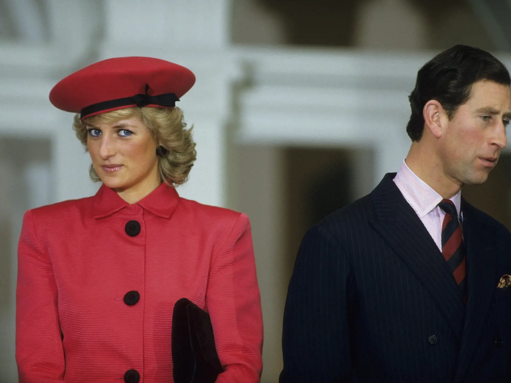 Princezná Diana a jej vtedajší manžel, princ Charles, na zahraničnej návšteve Nemecka.