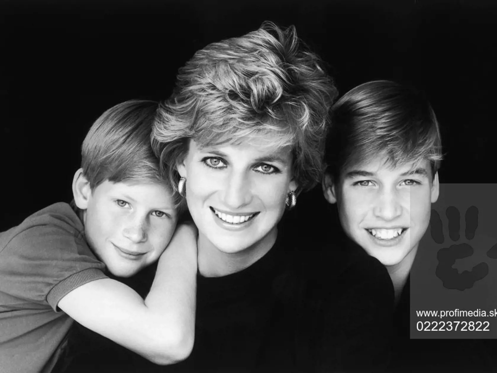 Princezná Diana so synmi Harrym a Williamom.