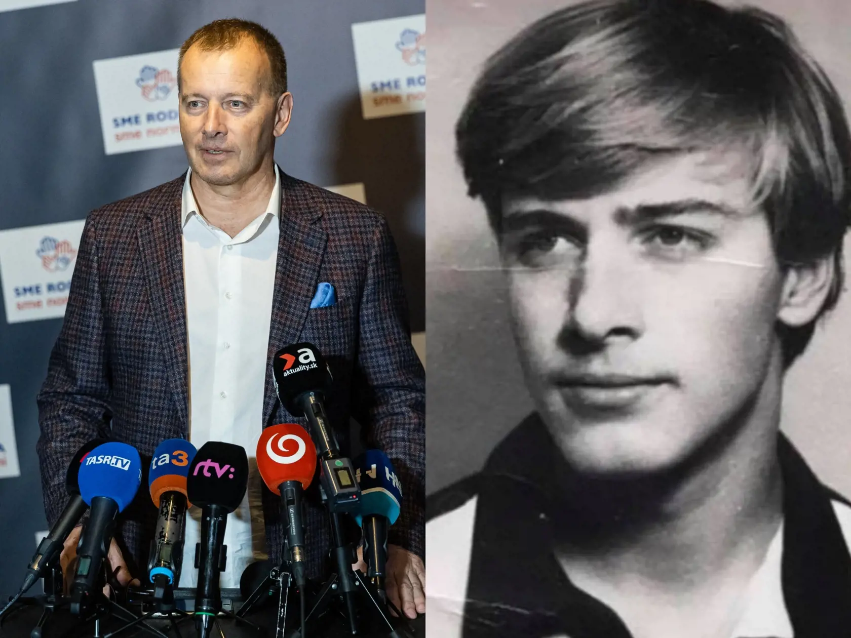 Kollár nosil za mlada bujnú hrivu.