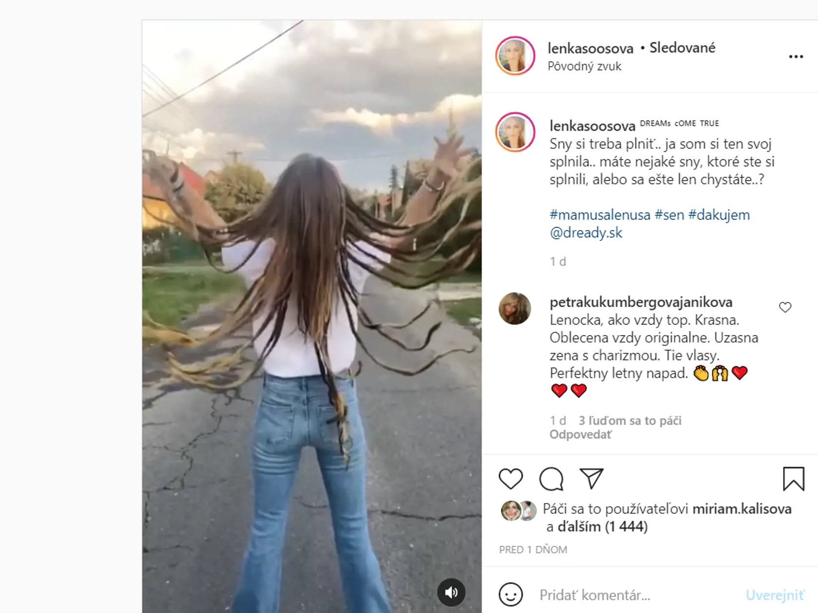 Lenka Šóošová si dala "vyrobiť" nové vlasy. Jej fanúšikom sa zmena nepáči.