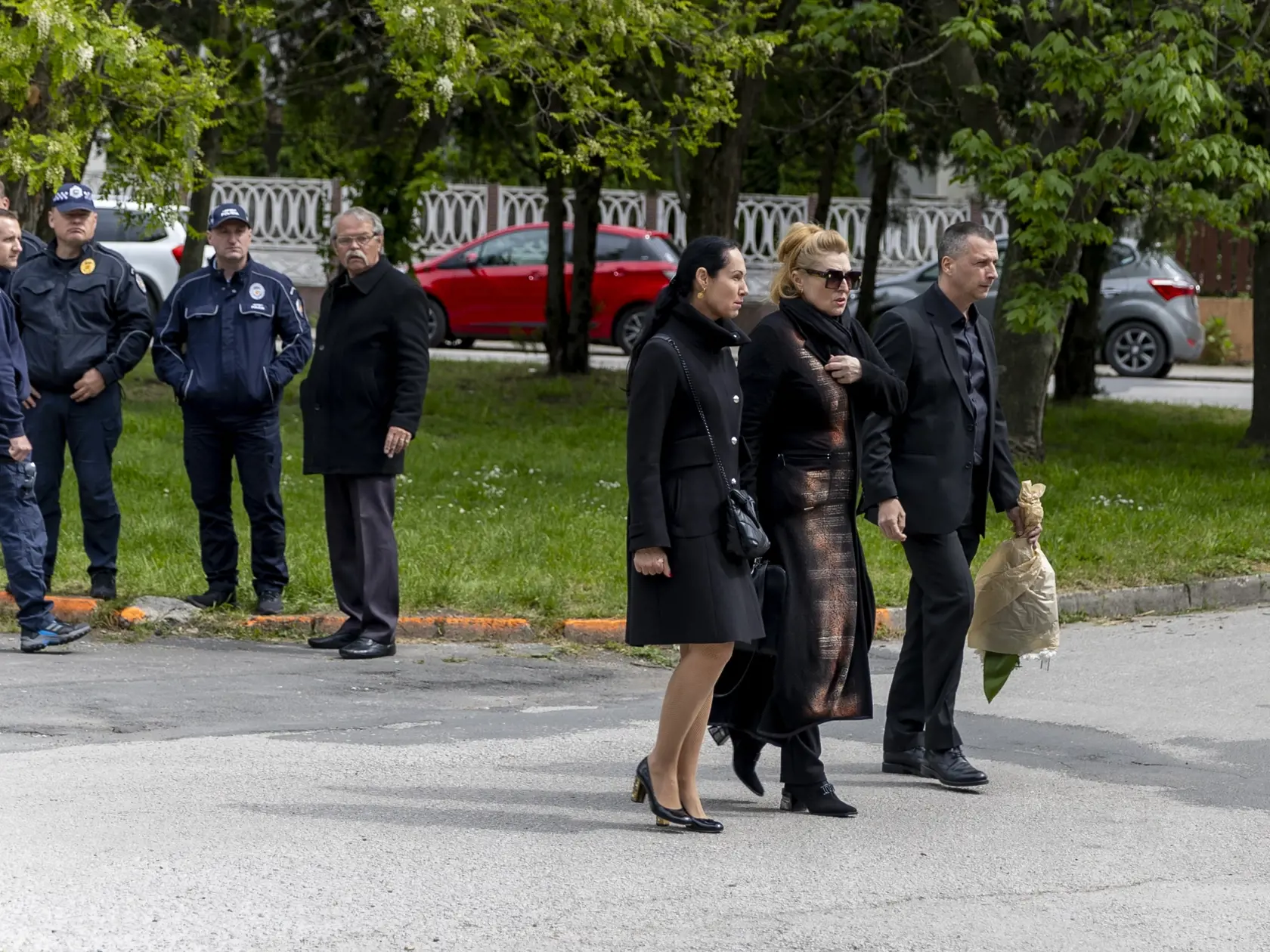 Pohreb zosnulej manželky poradcu ministra vnútra Ladislava Csemiho. 