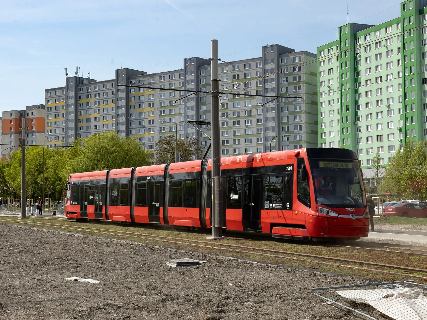 O skúškach trate i rýchlostnom teste električky informoval bratislavský magistrát aj na sociálnej sieti.