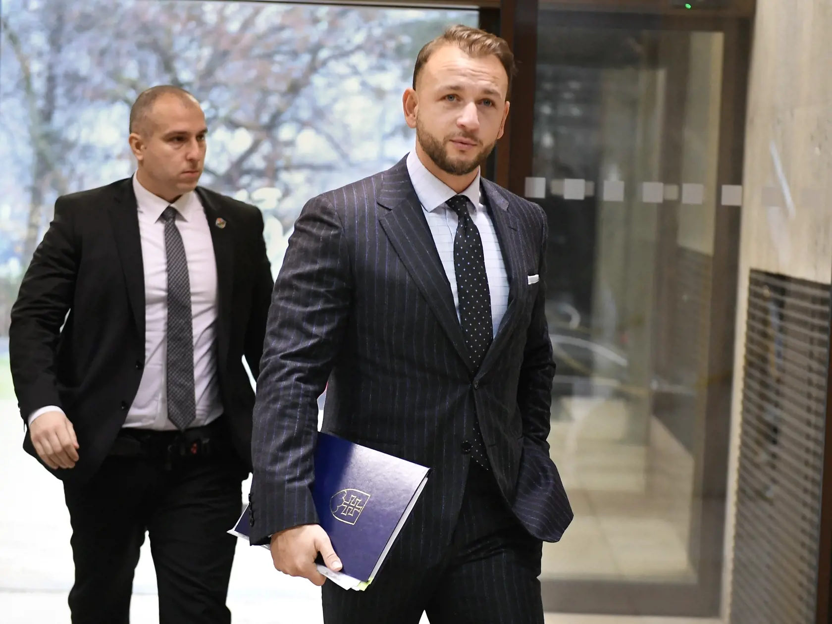 Na snímke minister vnútra SR Matúš Šutaj Eštok  (Hlas-SD) prichádza na 10. rokovanie vlády v Bratislave v stredu 20. decembra 2023.