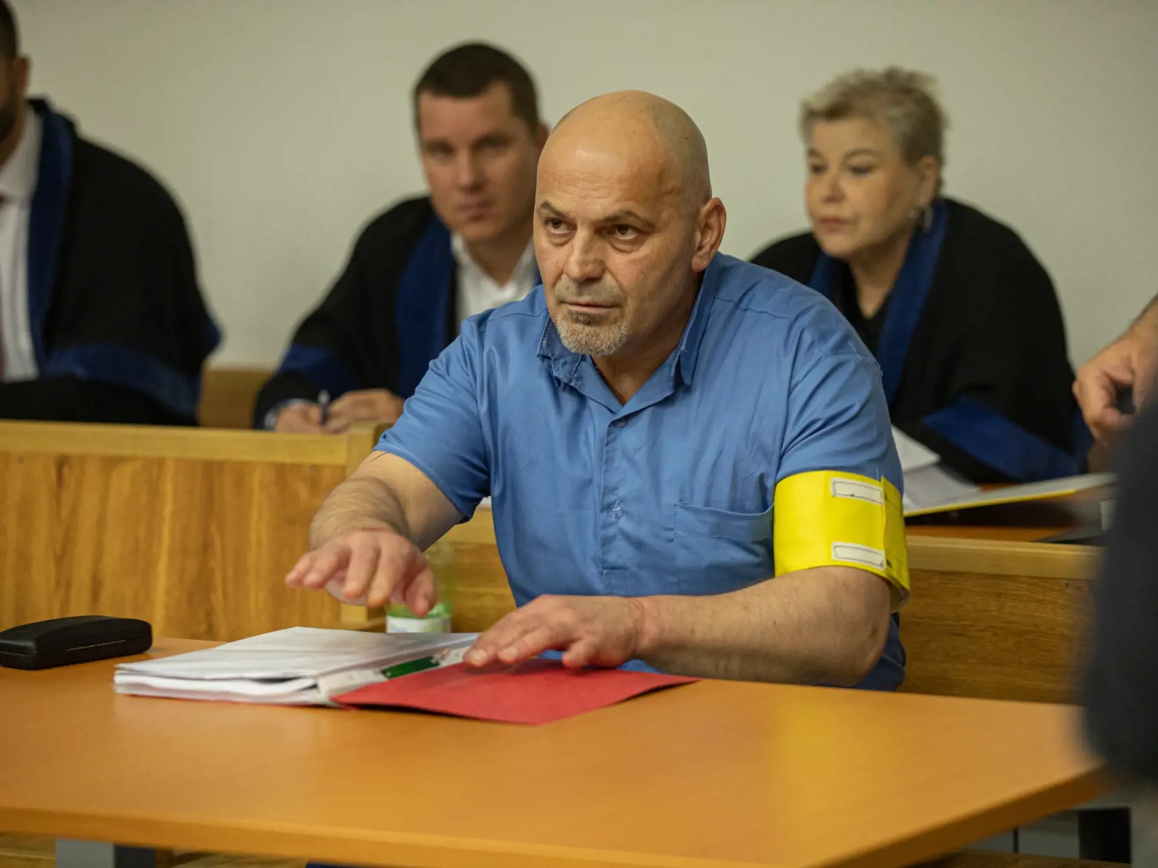 Súdne pojednávanie v Justičnom paláci s Pavlom Ruskom, Mikulášom Černákom, Róbertom Lališom a Milošom Kaštanom vo veci objenávky vraždy Silvie Volzovej