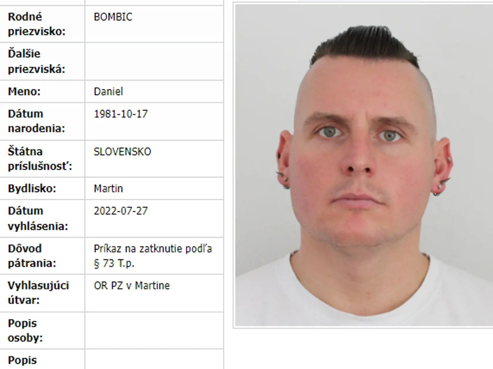 Daniel Bombic, známy aj pod prezývkou Danny Kollar, bol po rozhodnutí britských úradov prevezený na Slovensko. Podľa dostupných informácií ho z Londýna priviezlo vládne špeciálne lietadlo.