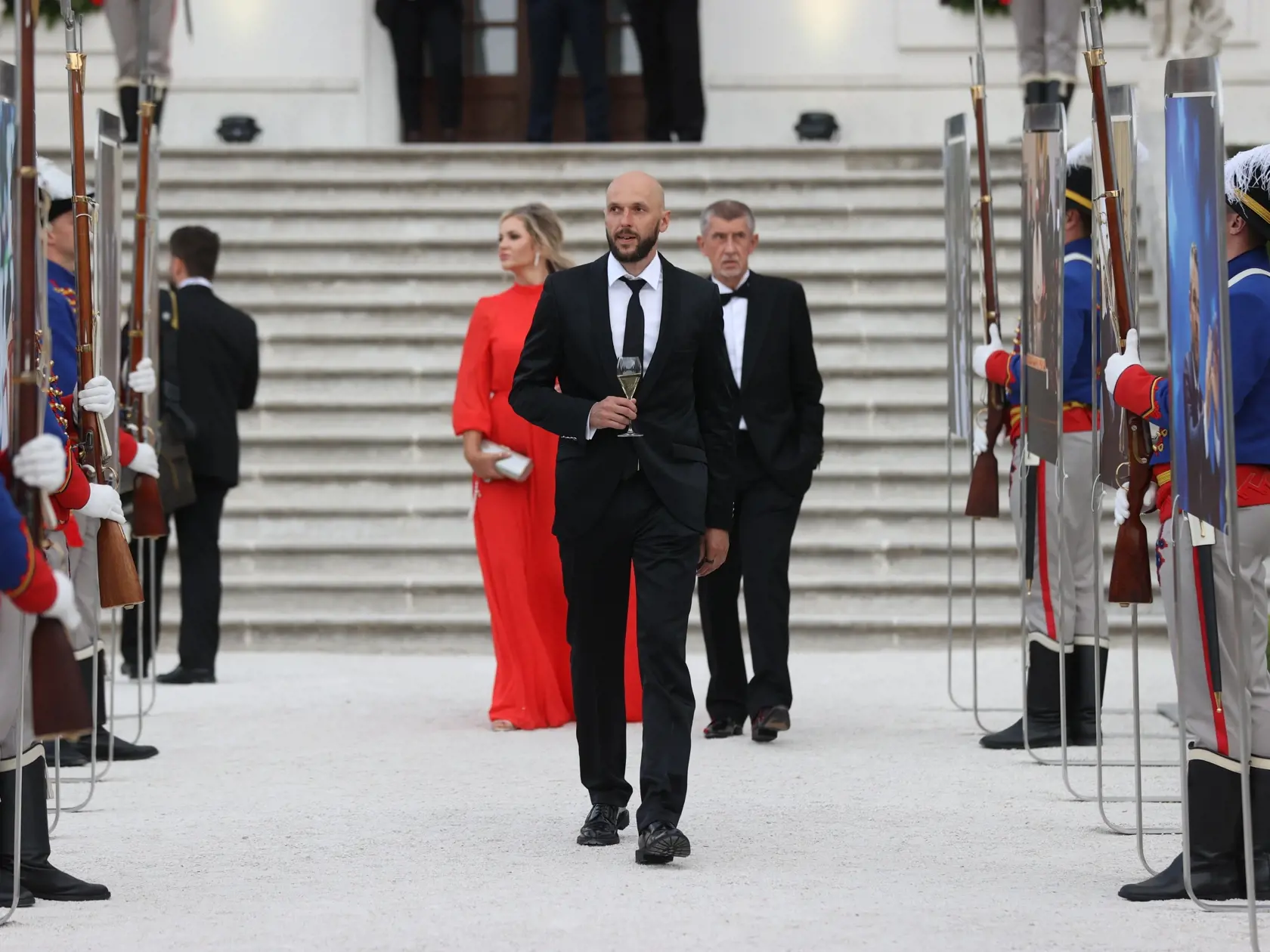 Slávnostná recepcia prezidenta SR Petra Pellegriniho na Bratislavskom hrade.