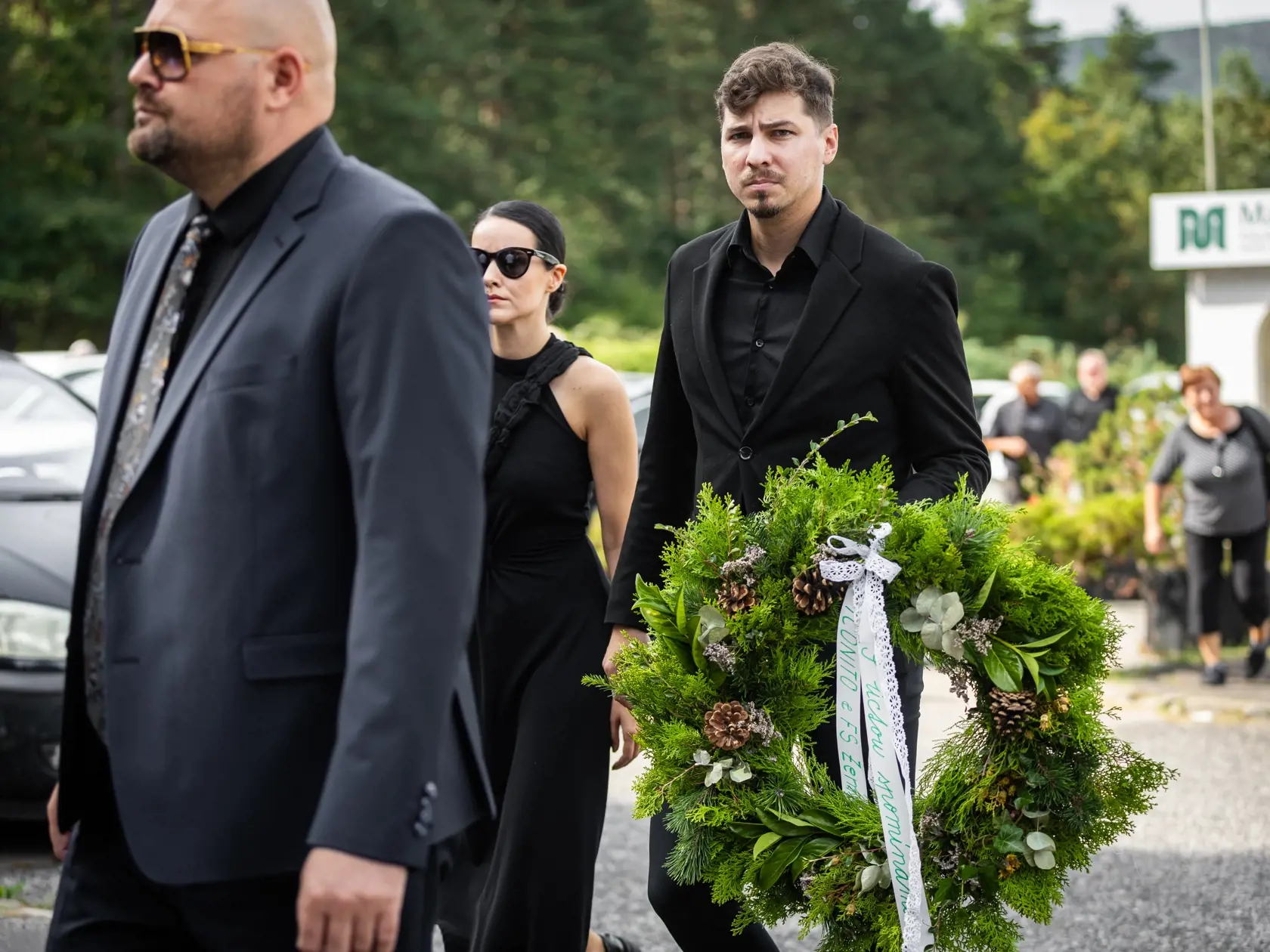 Pohreb herca Ľubomíra Pauloviča v bratislavskom krematóriu.