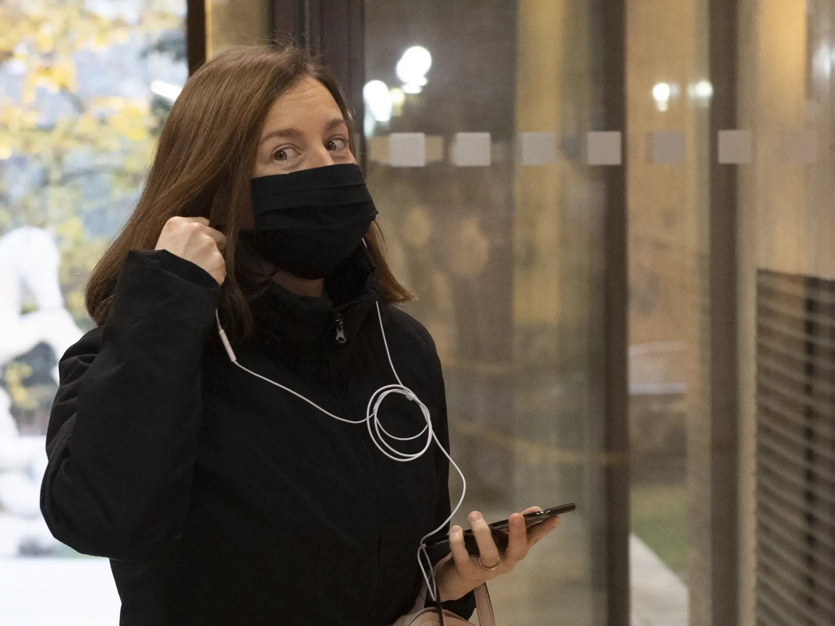 Na snímke ministerka kultúry SR Natália Milanová pred zasadnutím 52. schôdze vlády SR 18. novembra 2020 v Bratislave. FOTO TASR - Pavel Neubauer