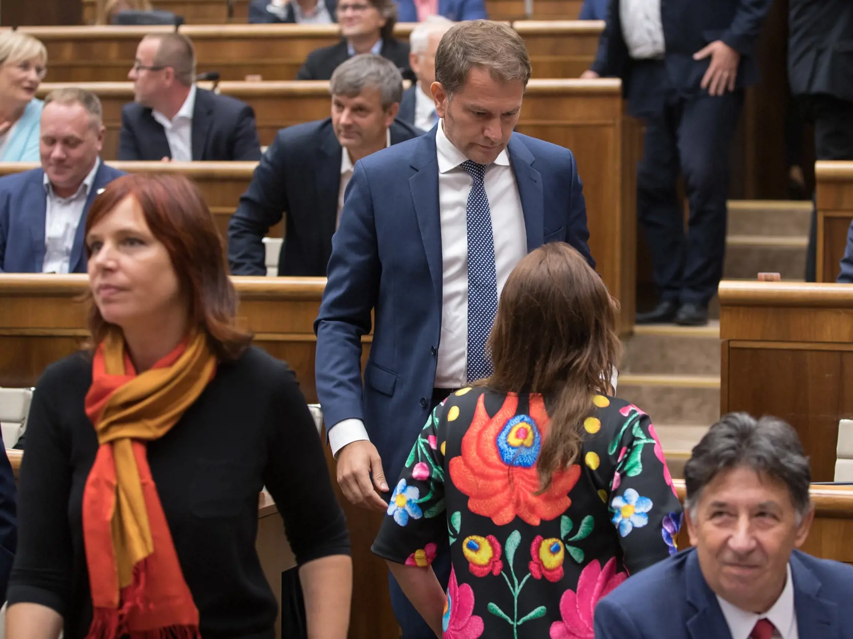 48. Schôdza NR SR, počas ktorej sa opozícia pokúšala o odvolanie Petra Pellegriniho z postu predsedu vlády. Na snímke je Igor Matovič.