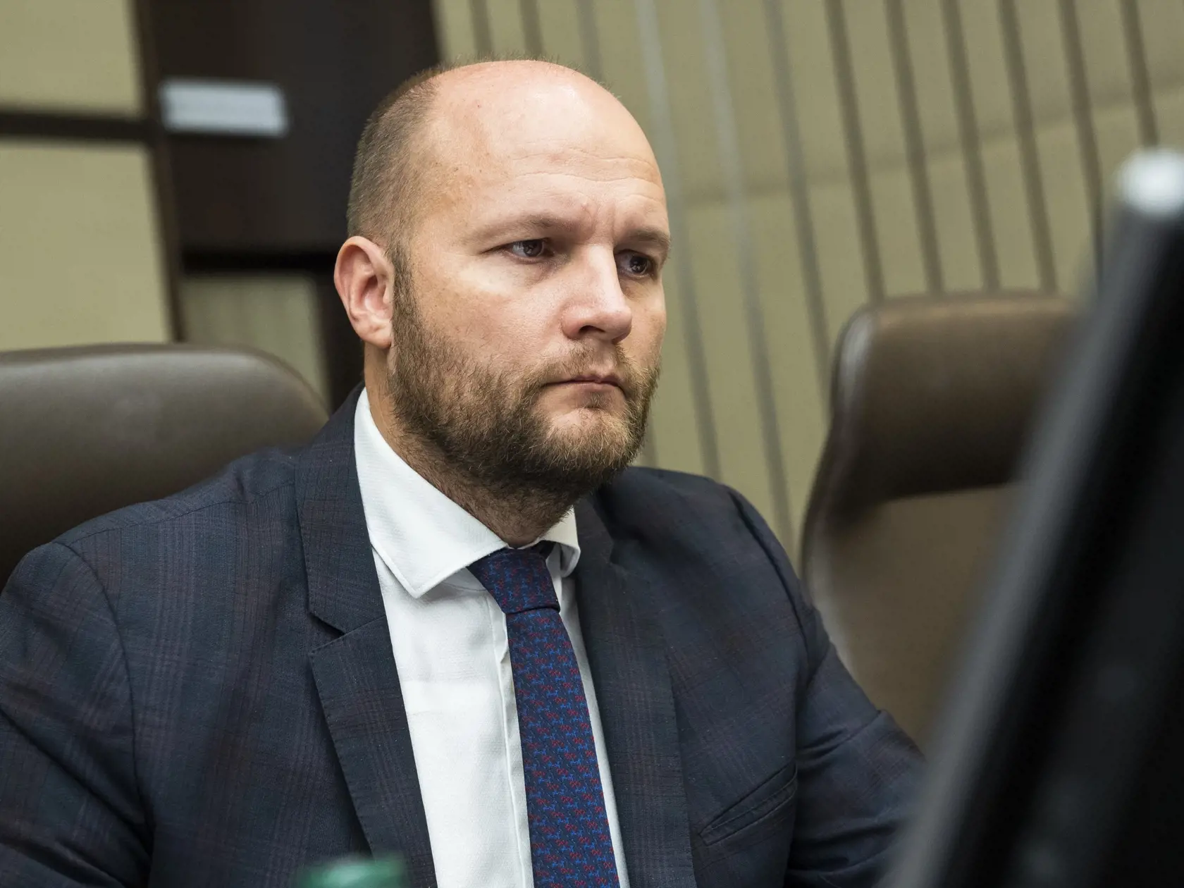 Na snímke minister obrany SR Jaroslav Naď (OĽaNO) počas 116. rokovania Vlády SR v Bratislave v stredu 9. novembra 2022. FOTO TASR - Jaroslav Novák