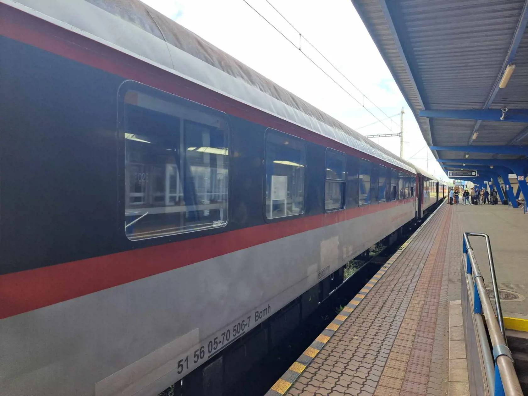 Vlak EuroNight do Splitu vyrazil dnes o 15:26 zo stanice Bratislava-Nové Mesto.