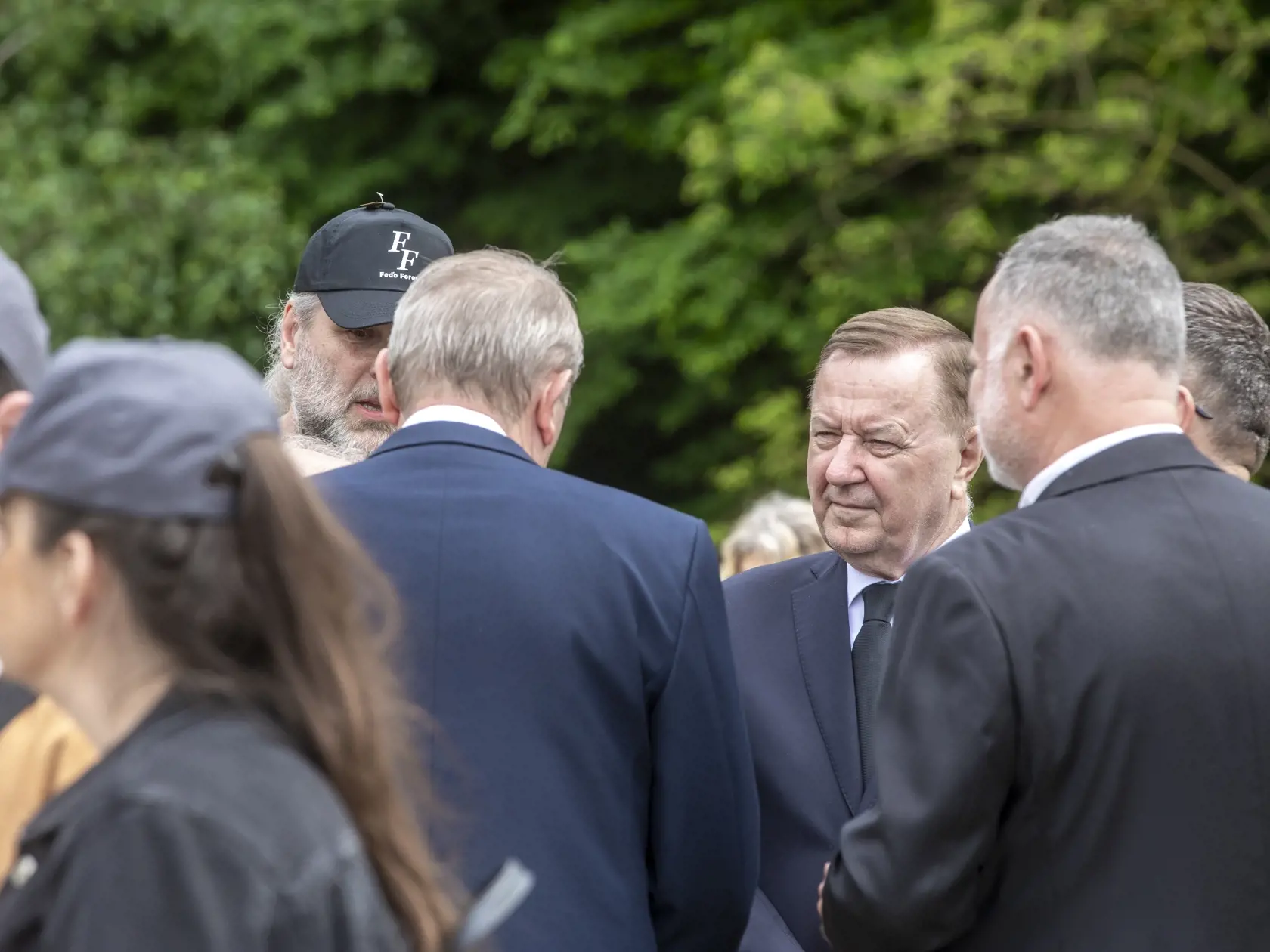 Na snímke je posledná rozlúčka s podnikateľom Fedorom Flašíkom v bratislavskom krematóriu, ktorá sa konala v piatok 3.5 2024.