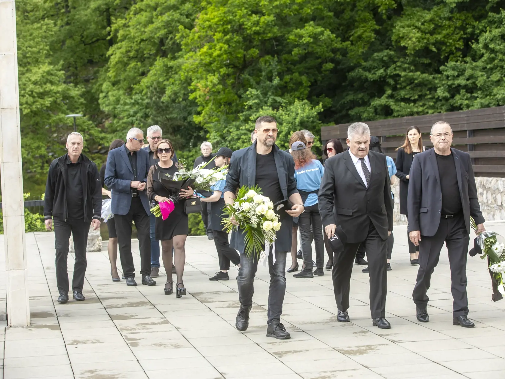 Na snímke je posledná rozlúčka s podnikateľom Fedorom Flašíkom v bratislavskom krematóriu, ktorá sa konala v piatok 3.5 2024. Na fotke je poslanec  Ján Richter.