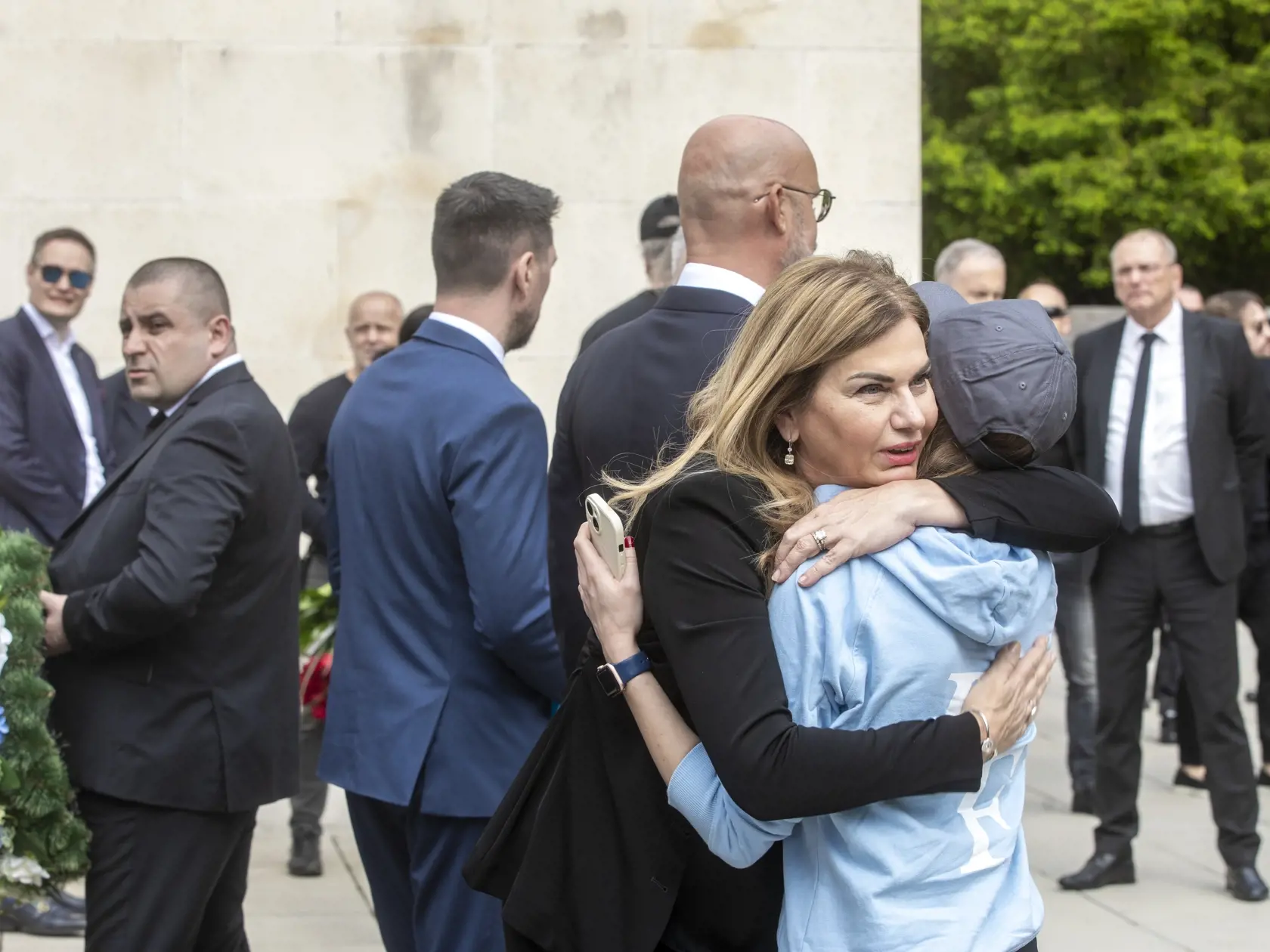 Na snímke je posledná rozlúčka s podnikateľom Fedorom Flašíkom v bratislavskom krematóriu, ktorá sa konala v piatok 3.5 2024. Na fotke je exmanželka a europoslankyňa Monika Beňová.