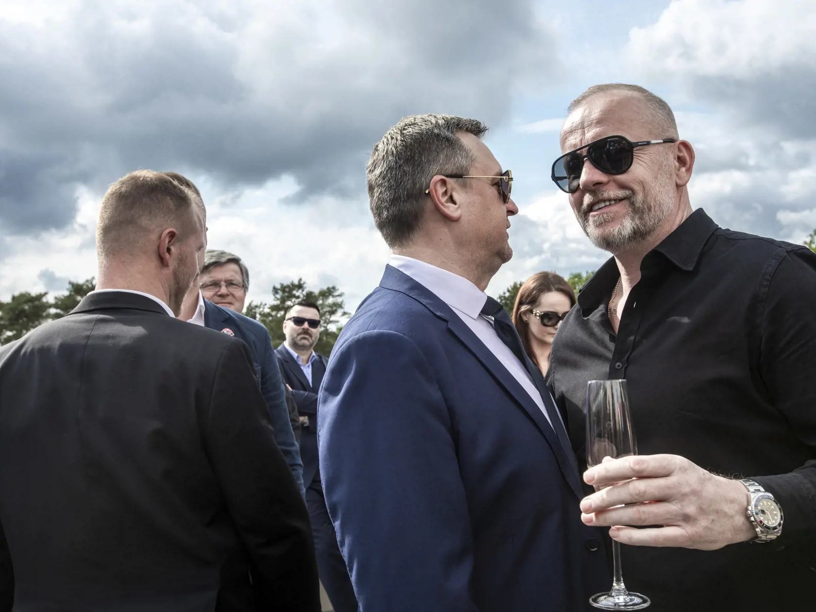 Na snímke je posledná rozlúčka s podnikateľom Fedorom Flašíkom v bratislavskom krematóriu, ktorá sa konala v piatok 3.5 2024. Na fotke je podpredseda parlamentu Andrej Danko.