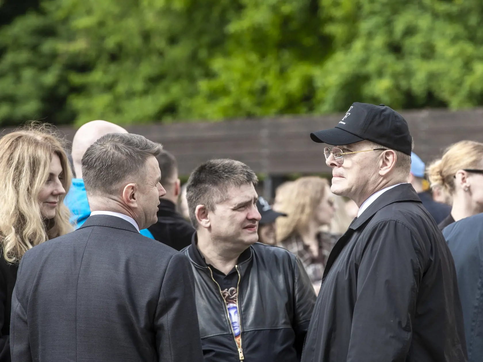 Na snímke je posledná rozlúčka s podnikateľom Fedorom Flašíkom v bratislavskom krematóriu, ktorá sa konala v piatok 3.5 2024. Na fotke je bývalý predseda parlamentu Boris Kollár.
