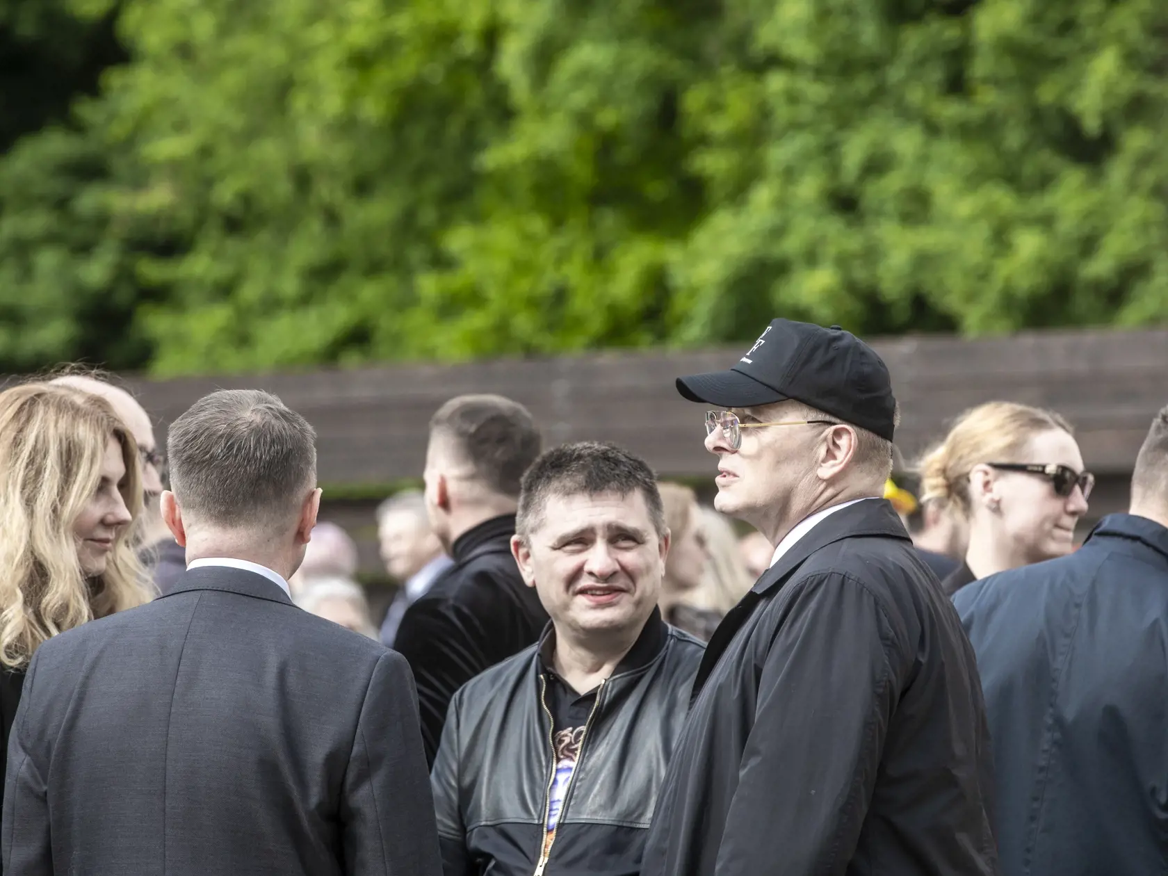 Na snímke je posledná rozlúčka s podnikateľom Fedorom Flašíkom v bratislavskom krematóriu, ktorá sa konala v piatok 3.5 2024. Na fotke je bývalý predseda parlamentu Boris Kollár.