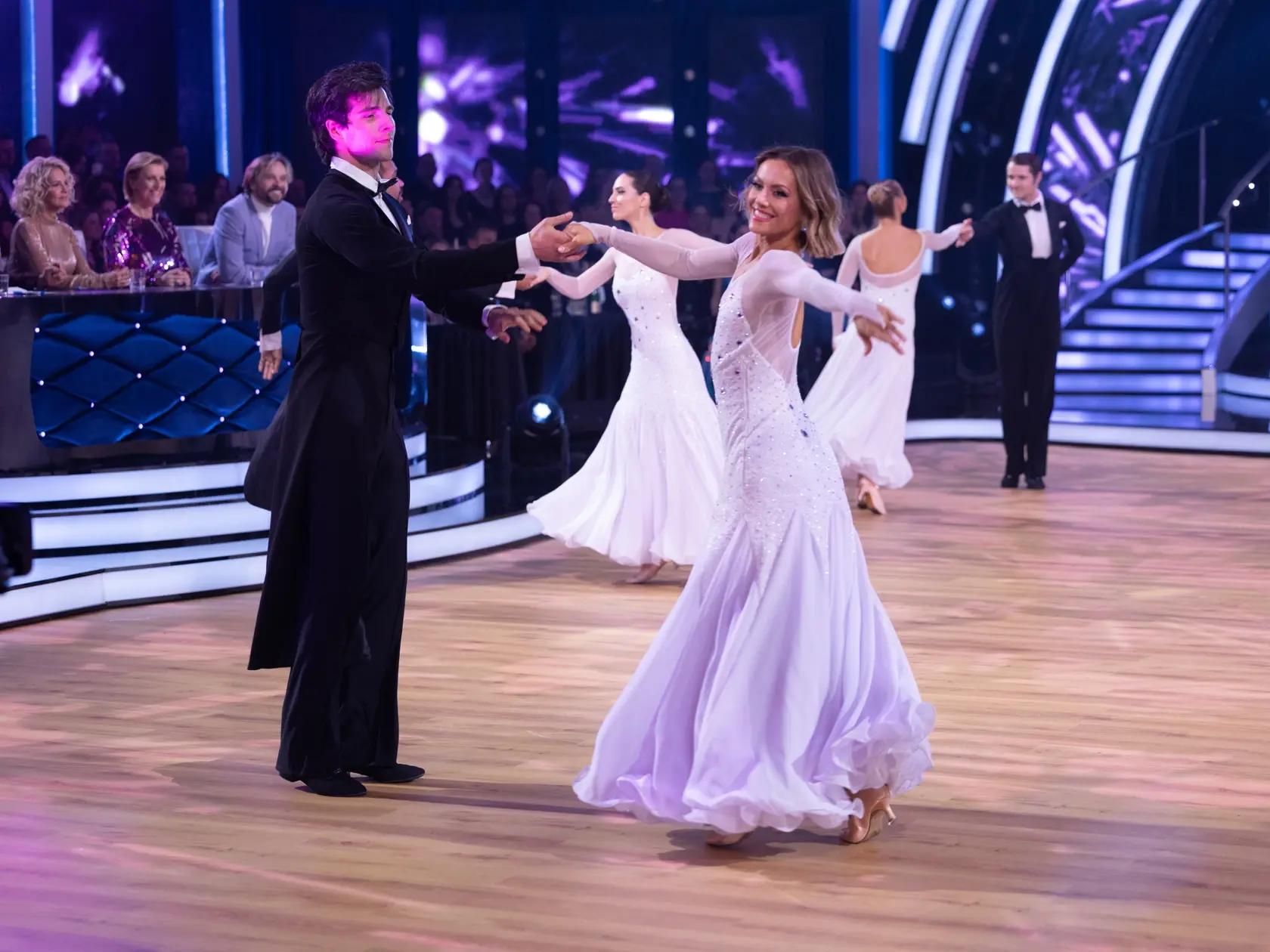 Na snímke Kristián Baran a Dominika Rošková počas šiesteho kola Let's dance 2025.