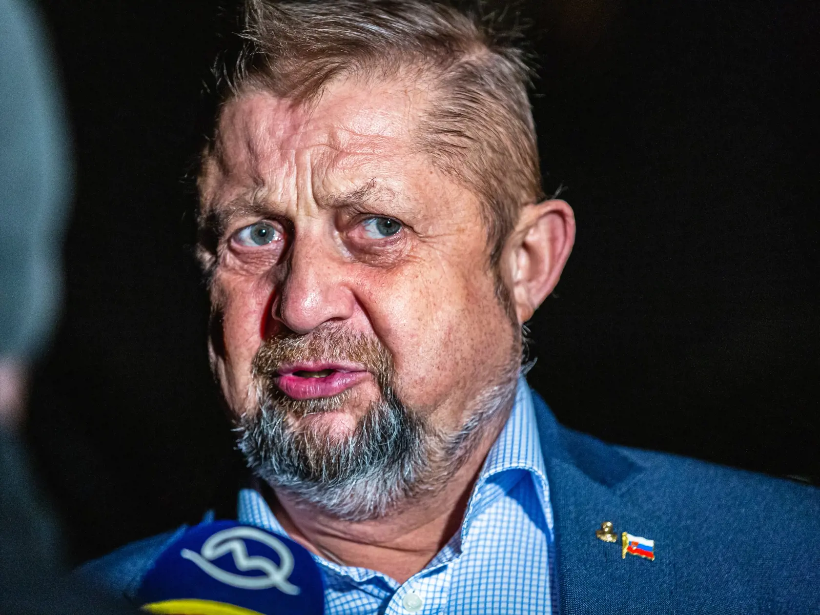 Na snímke v centrále politickej strany Vlasť počas volebnej noci do Národnej rady Slovenskej republiky, 29.2.2020.
