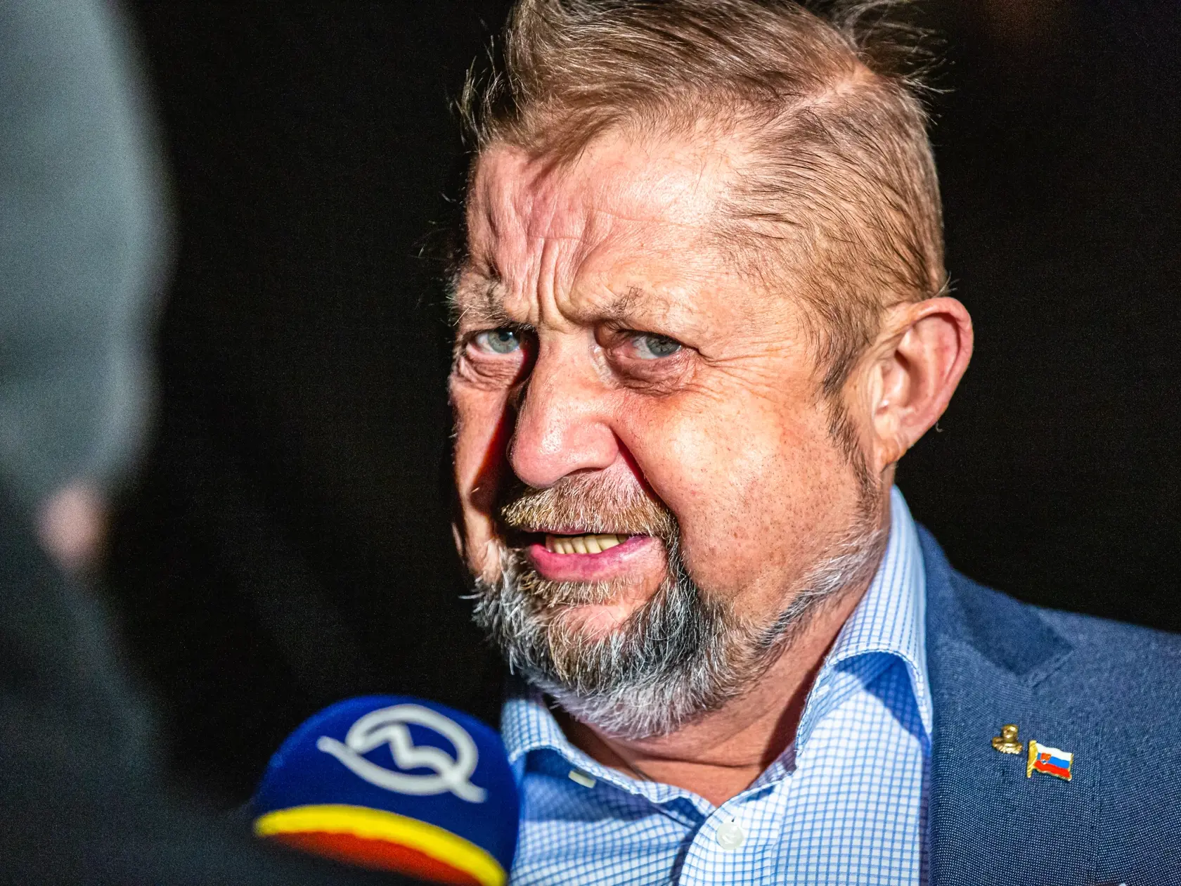 Na snímke v centrále politickej strany Vlasť počas volebnej noci do Národnej rady Slovenskej republiky, 29.2.2020.
