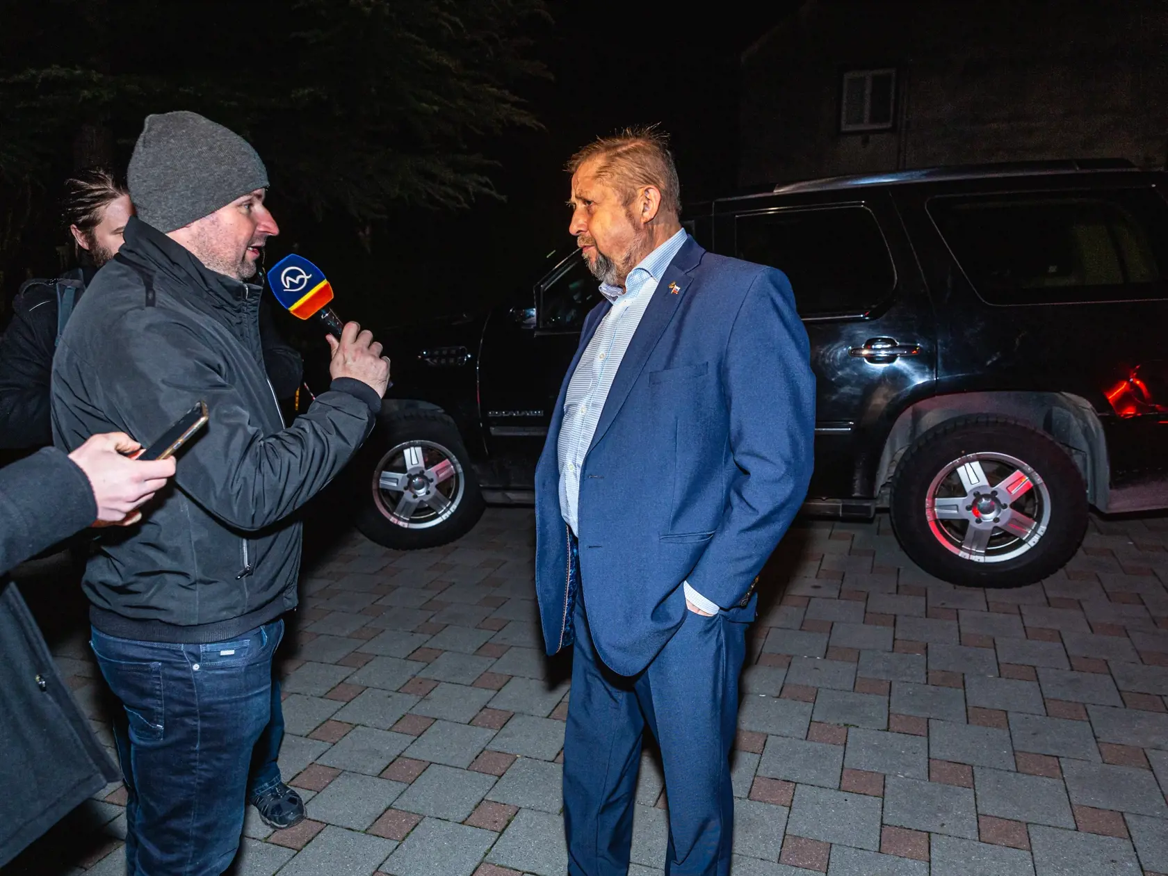 Na snímke v centrále politickej strany Vlasť počas volebnej noci do Národnej rady Slovenskej republiky, 29.2.2020.
