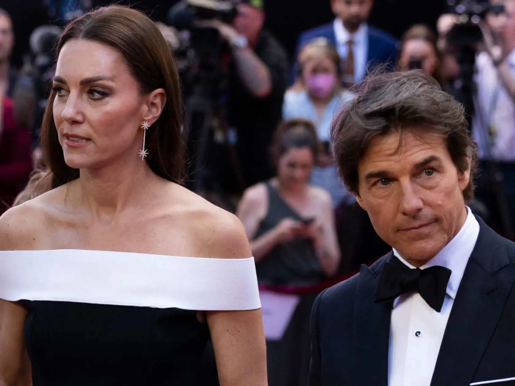 Kate a William na premietaní filmu "Top Gun: Maverick".