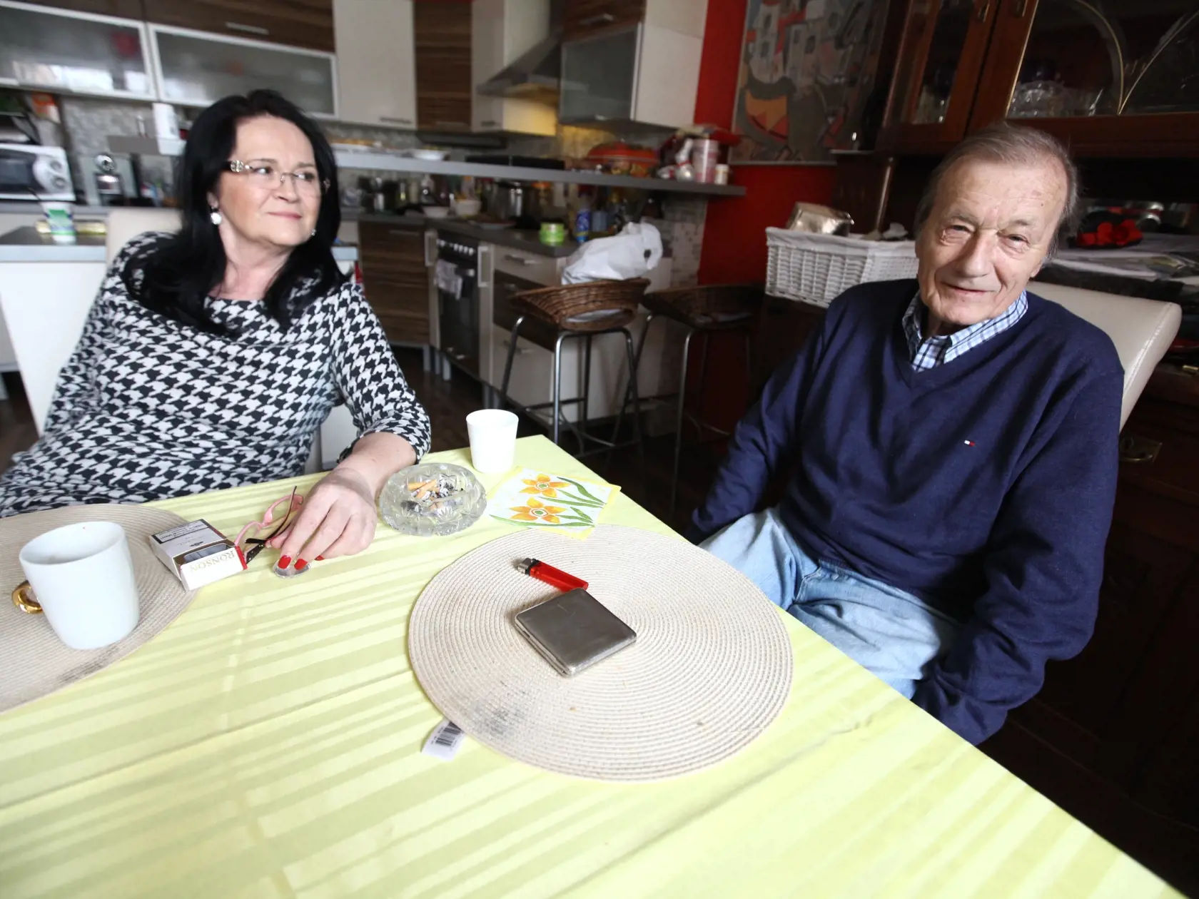 Radek Brzobohatý a Hana Gregorová vo svojom dome v Říčanoch, v Prahe.
