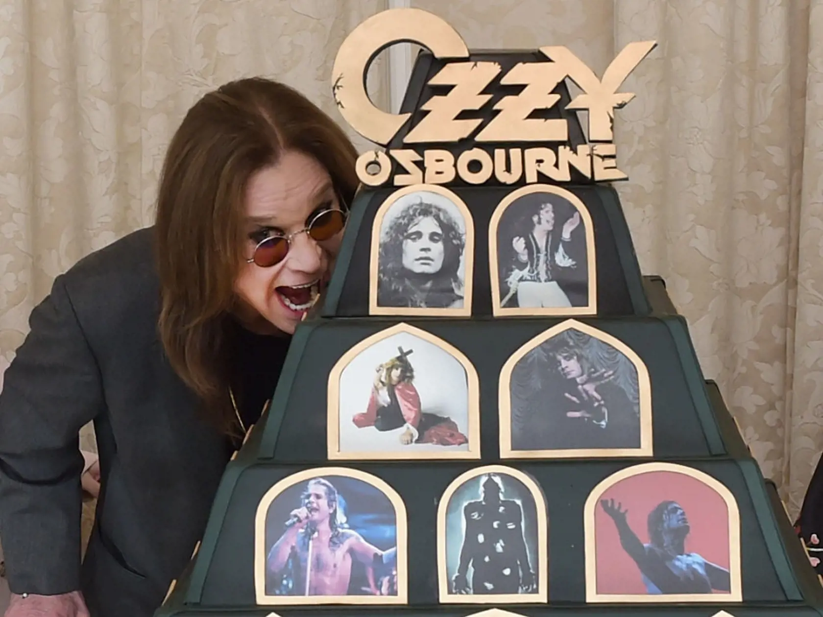 LOS ANGELES, CA - FEBRUARY 06:  Ozzy Osbourne Announces "No More Tours 2" Final World Tour at Press Conference at his Los Angeles Home on February 6, 2018 in Los Angeles, California.  (Photo by Kevin Winter/Getty Images for Live Nation)