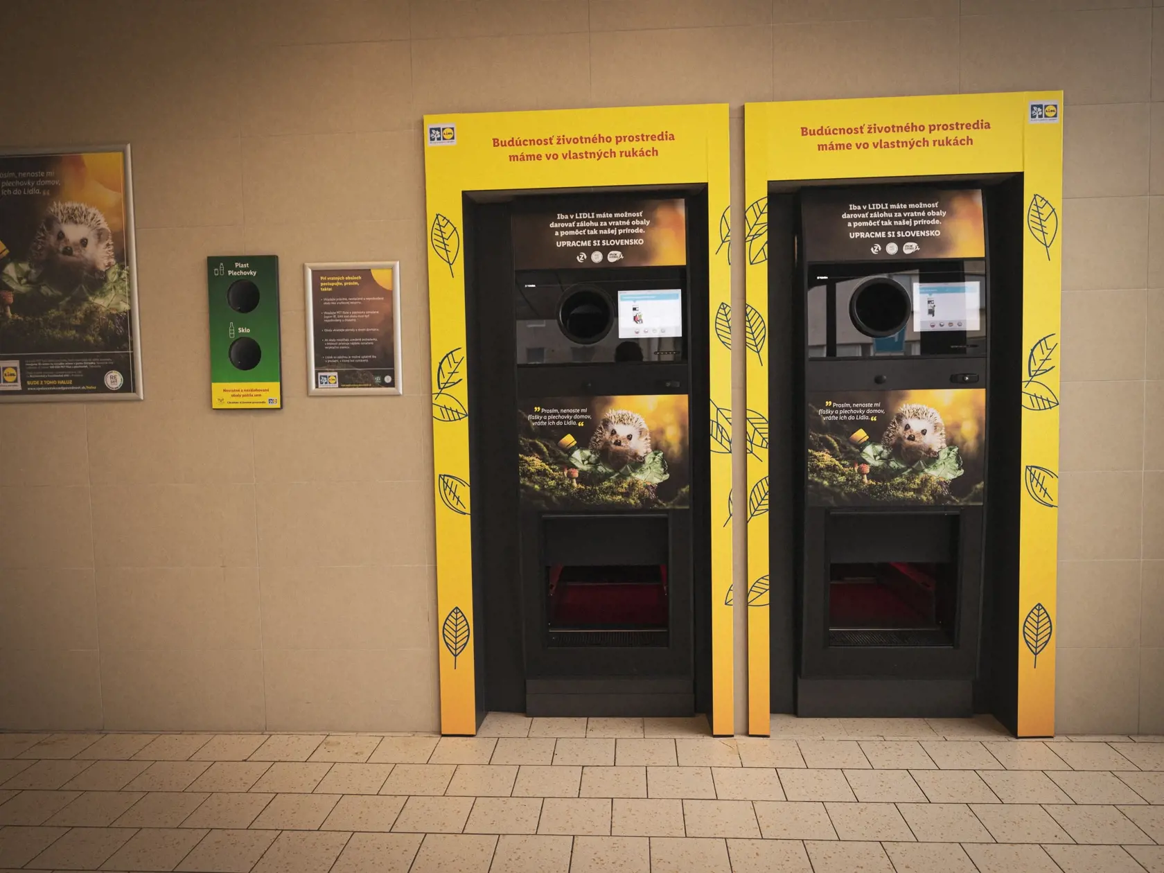Vo väčšine predajní Lidl sú k dispozícii až dva automaty.