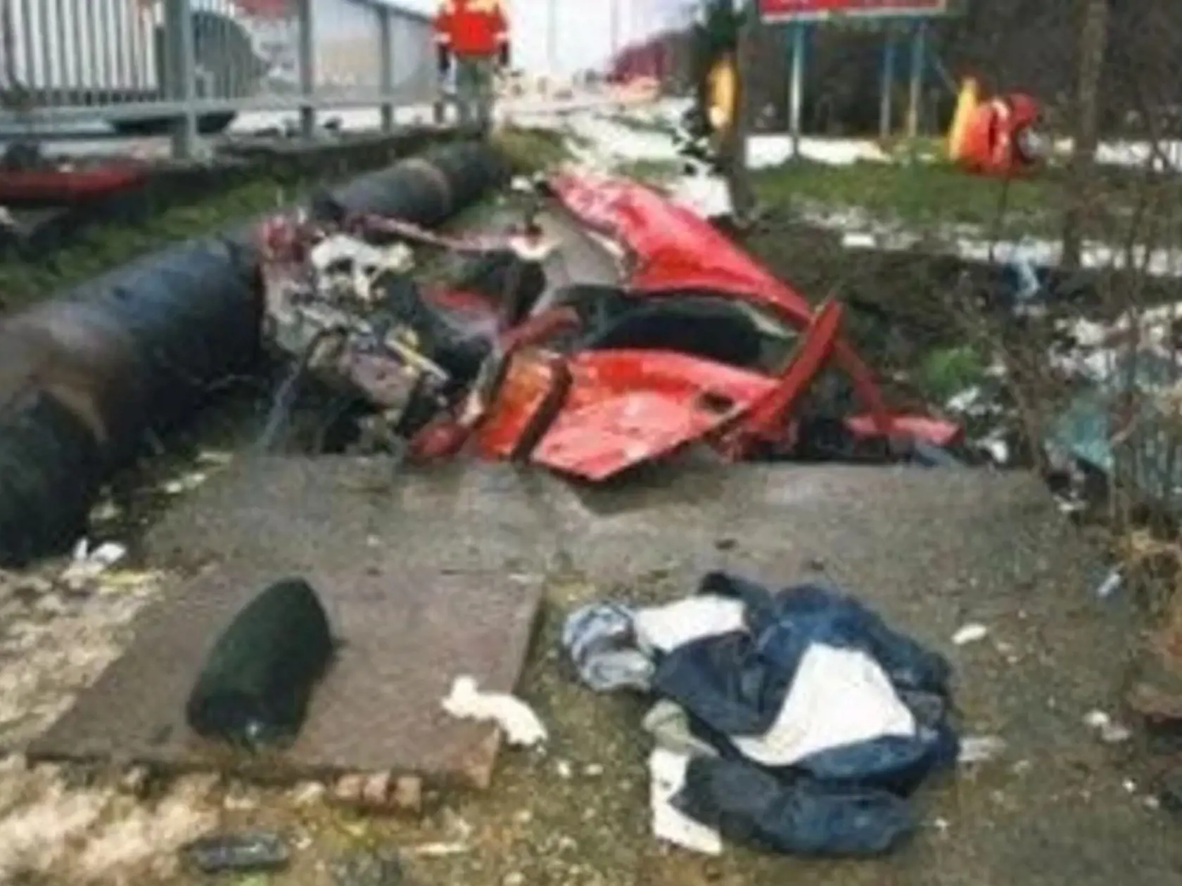 December 2008: Takto skončilo auto s Hugom Hrycom († 22).