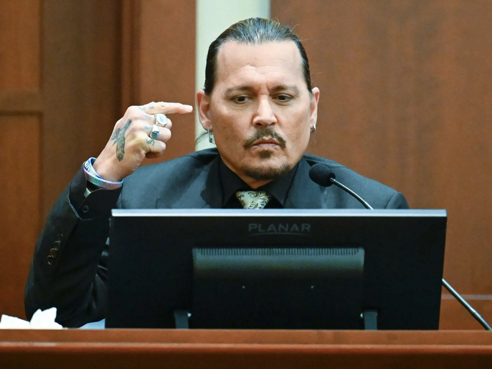 Johnny Depp počas jedného zo súdnych pojednávaní.