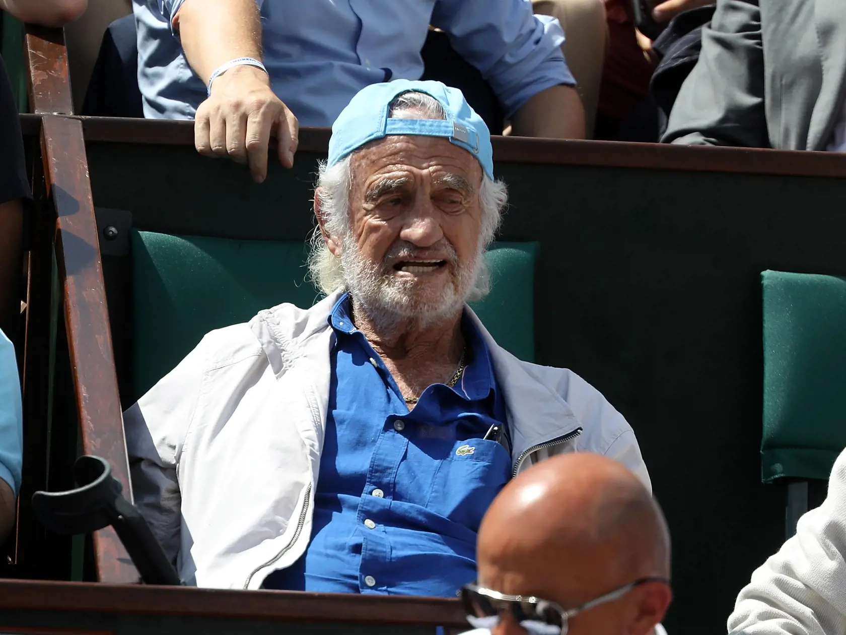 Takmer celý turnaj si z čestnej lóže užívala herecká legenda Jean Paul Belmondo.