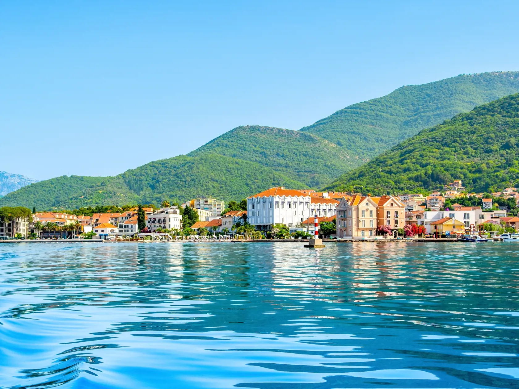 Tivat,,Montenegro,-,July,10,,2022:,Picturesque,Waterfront,In,Tivat