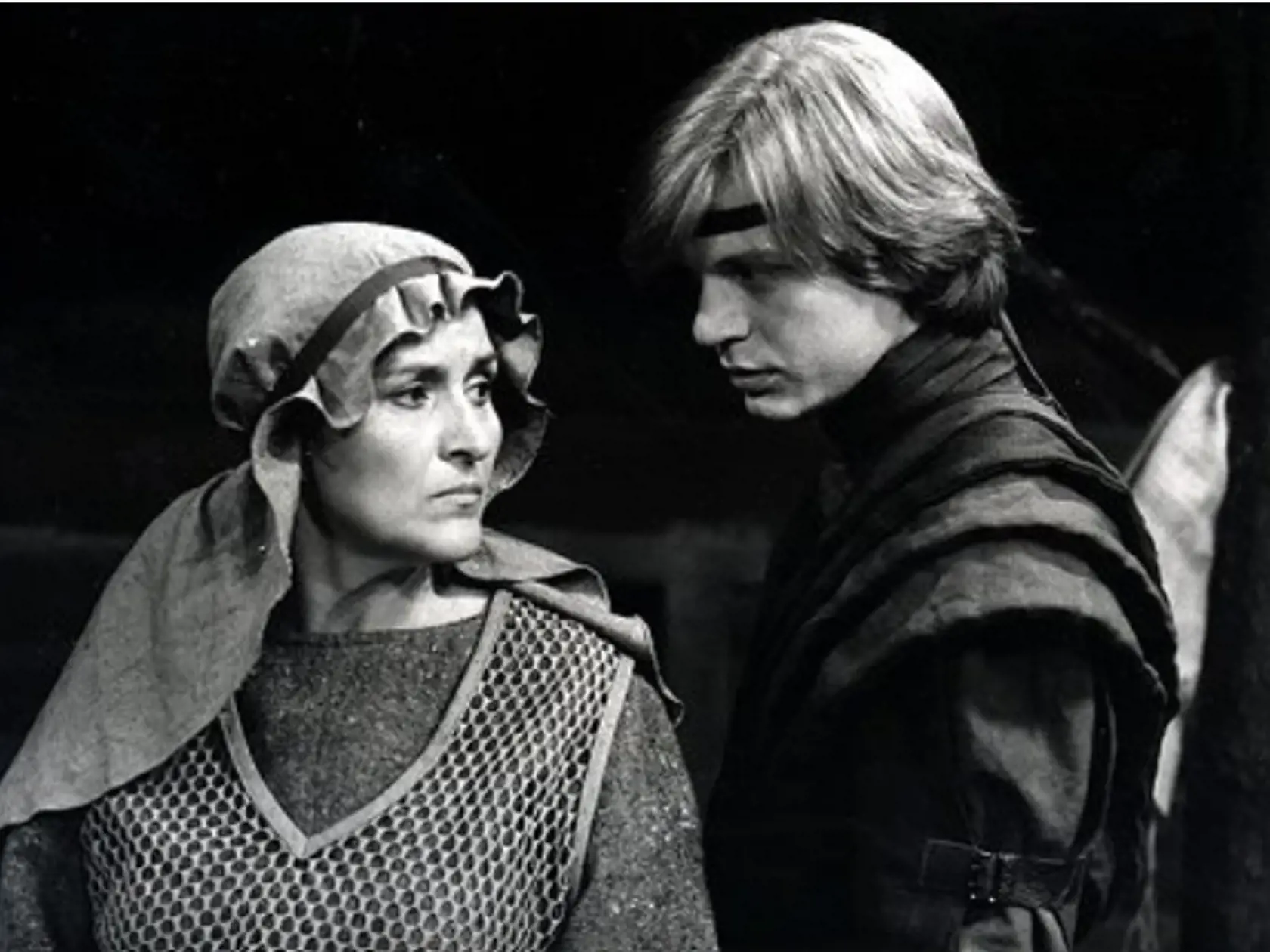 S Marošom Kramárom vo filme Štvrtá hlava draka z roku 1985.