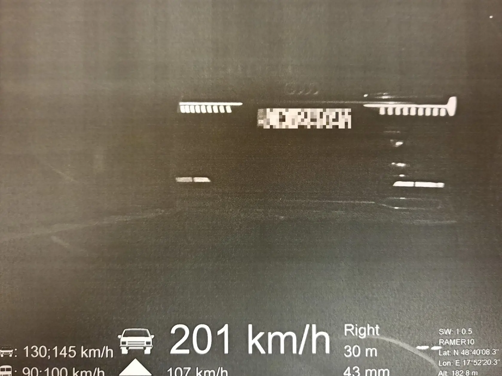 PO DIAĽNICI SA RÚTIL RÝCHLOSŤOU 201 KM/H.