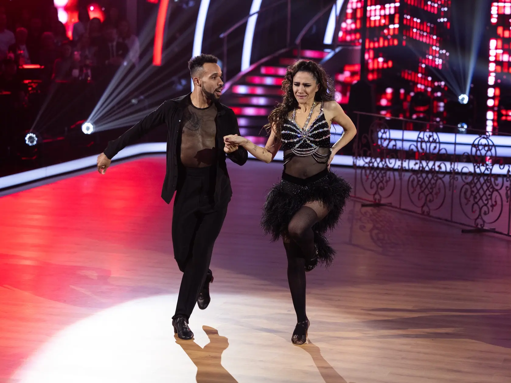 Eva Burešová a Titus Ablorh počas siedmeho kola Let's dance 2025.