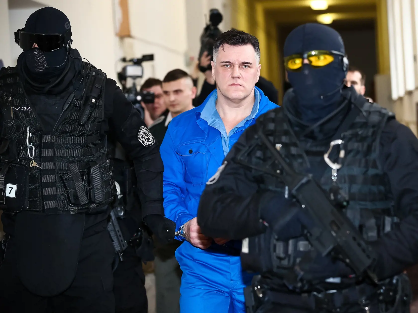Sud v justicnom palaci v Bratislave kde sa vypocuvali svedkovia z niekolkych vrazd z 90. tych rokov