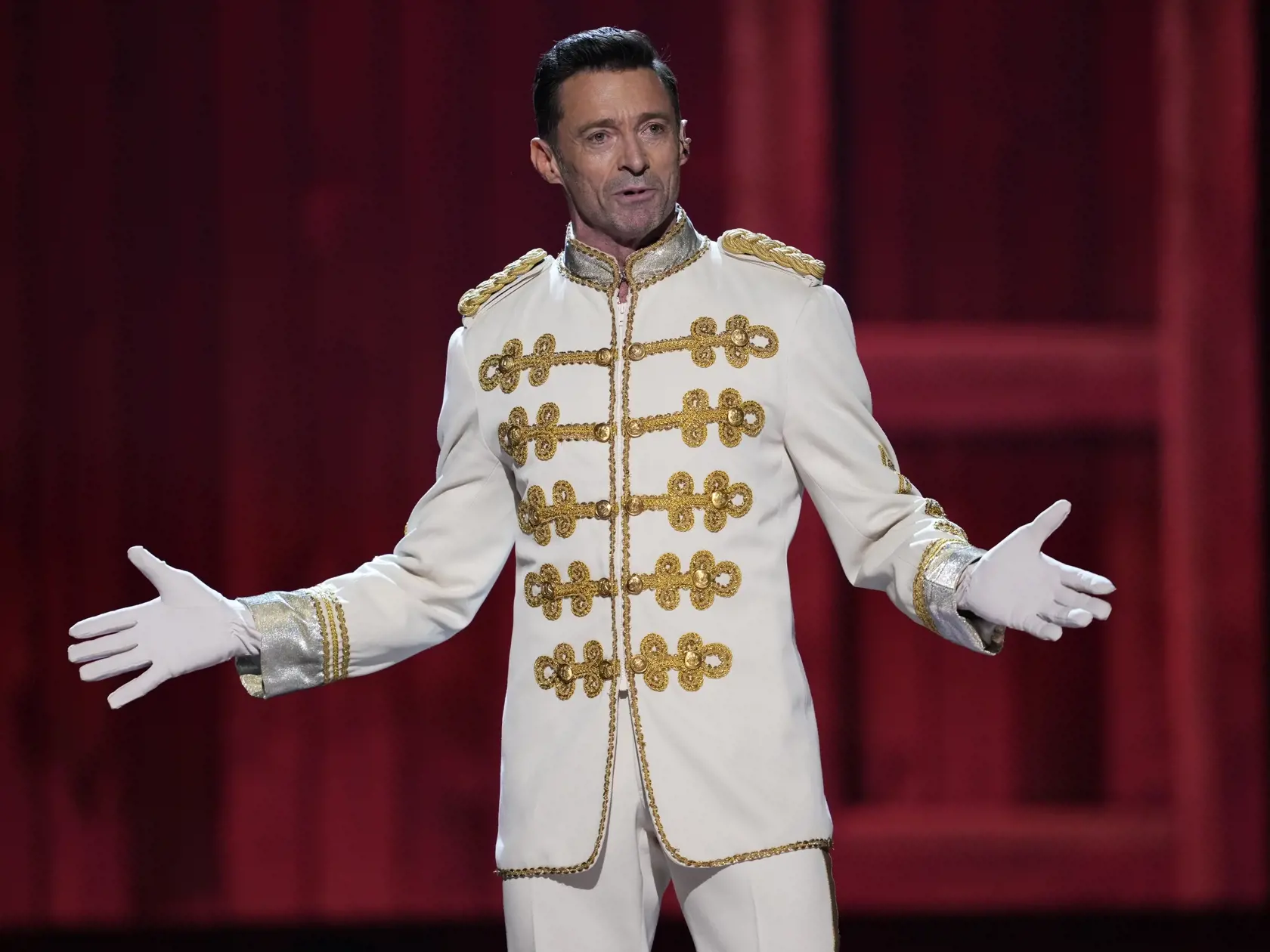 Na snímke austrálsky herec Hugh Jackman vystupuje na 75. ročníku udeľovania cien Tony Awards v Radio City Music Hall v New Yorku 13. júna 2022. FOTO TASR/AP