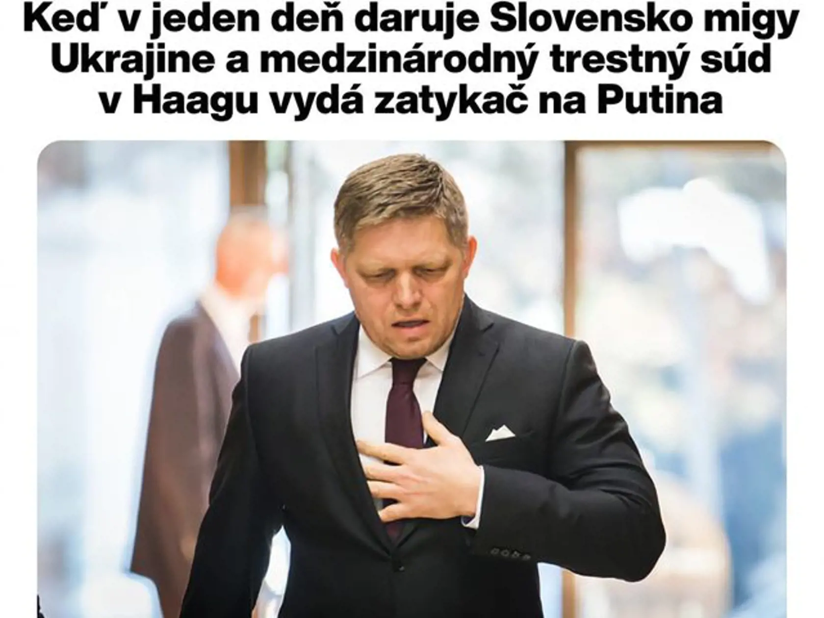Šéf Smeru Robert Fico sa dosť často vyjadruje, že Ukrajine nemáme vojensky pomáhať. Neodpovedá ale nikdy na otázku, či sa majú Ukrajinci voči agresorovi z Ruska brániť dekami, obväzmi, alebo rožkami.