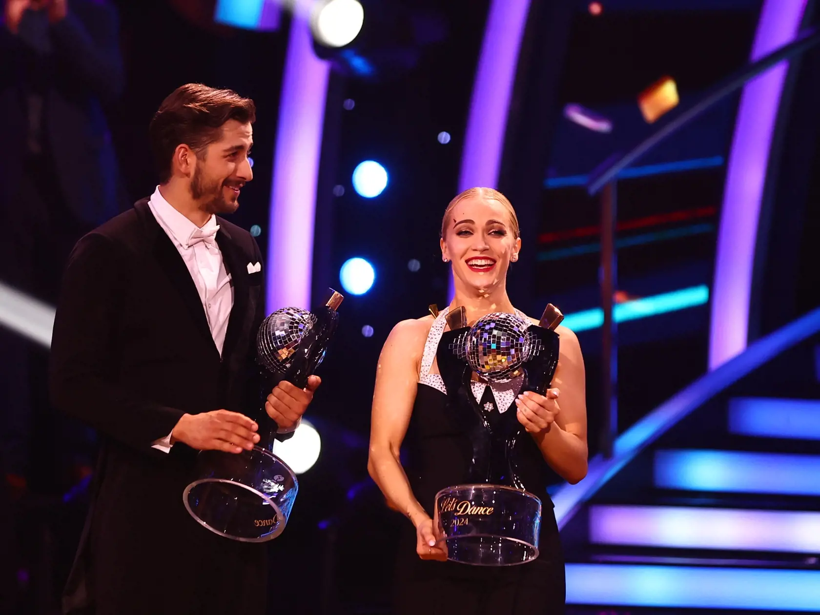 Víťazi 9. série Let´s Dance - Jakub Jablonský a Eliška Lenčešová.
