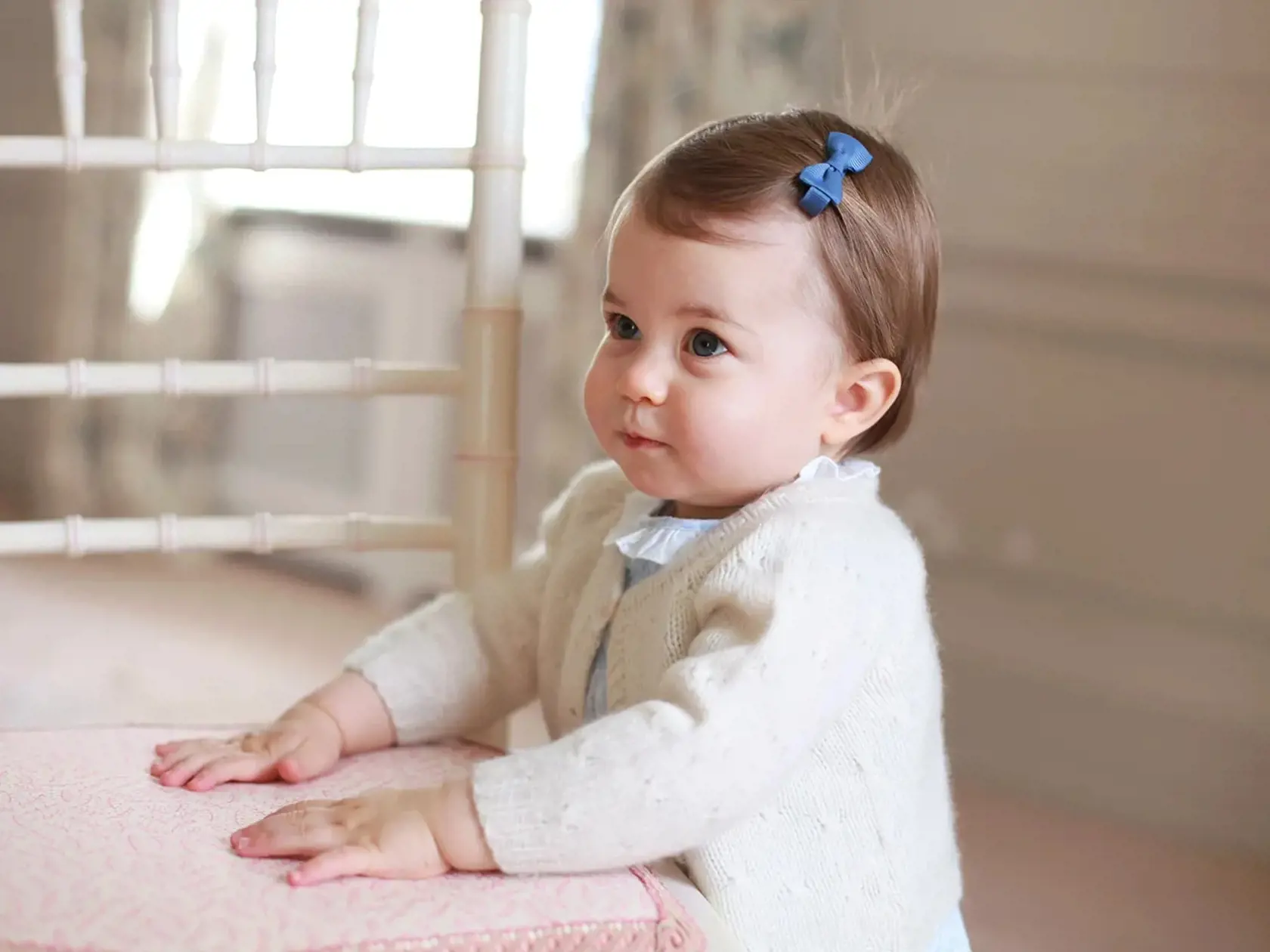 Princezná Charlotte, keď mala jeden rok.