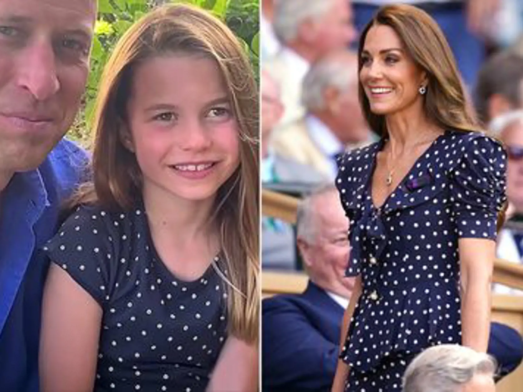 Princezná Charlotte a jej mama princezná Kate.
