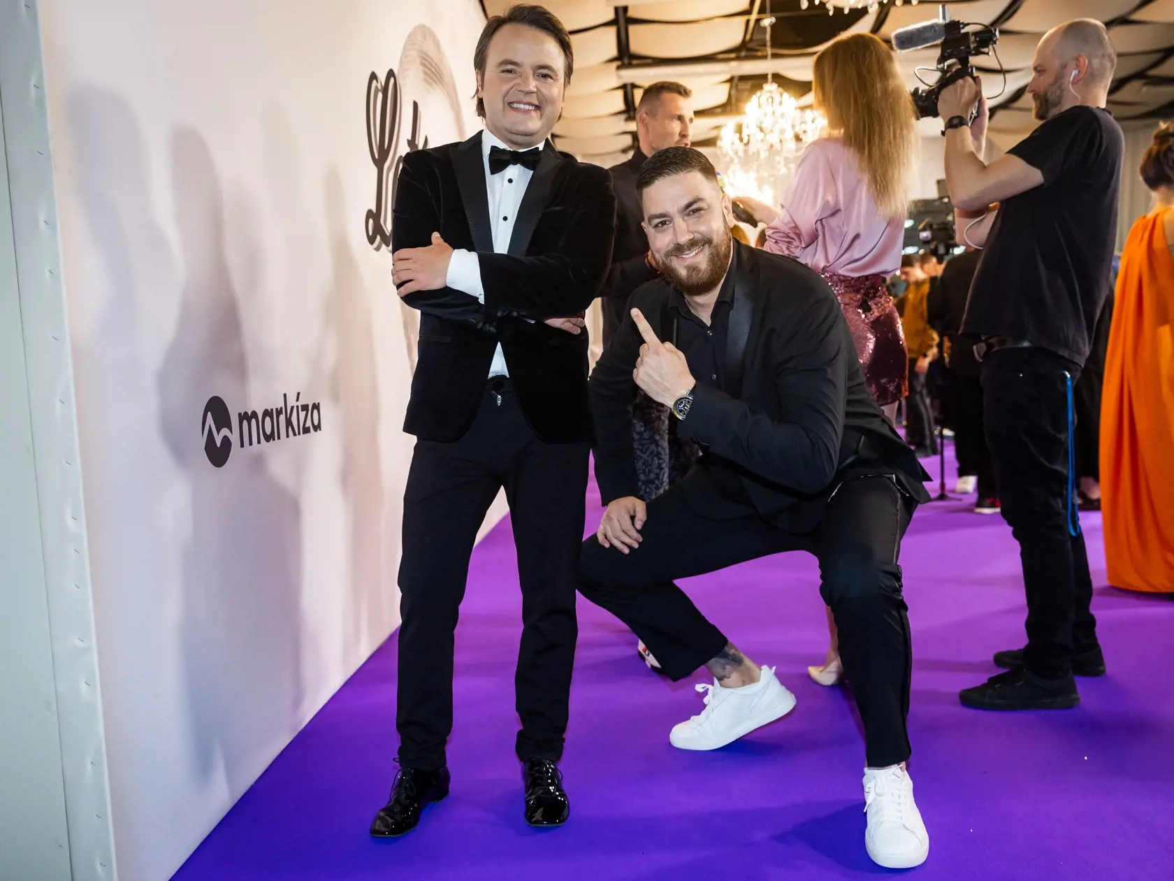 Finále tanečnej súťaže celebrít “LET’S DANCE 2024” v Bratislave. Na snímke Ján Tribula a Martin Novák.