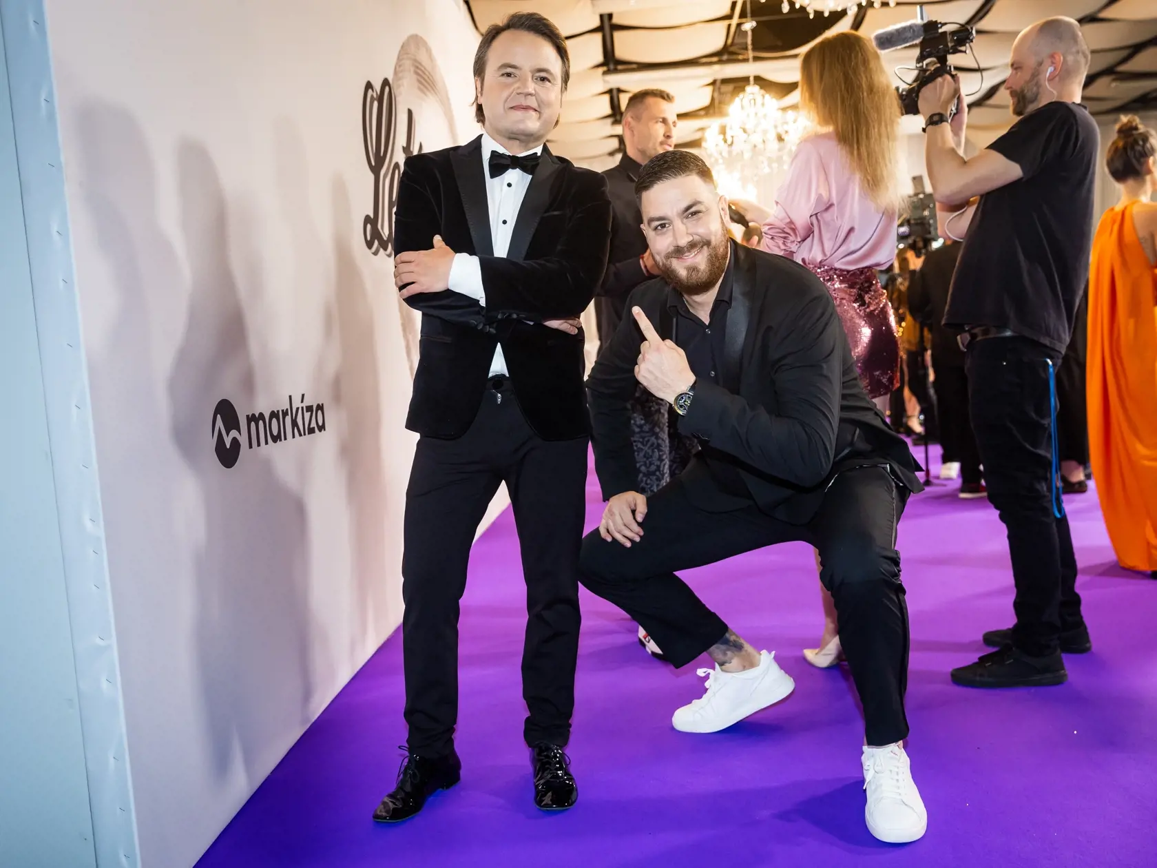 Finále tanečnej súťaže celebrít “LET’S DANCE 2024” v Bratislave. Na snímke Ján Tribula a Martin Novák.